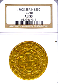 Gold escudos, NGC 53