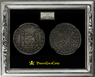 MEXICO  1753  "PILLAR DOLLAR"  8 REALES   ~ NGC 40 ~ 3