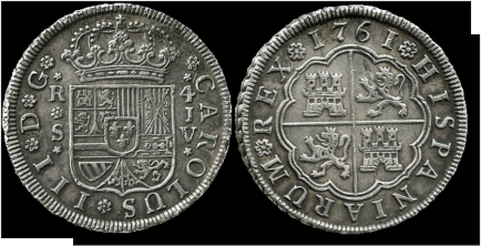 SPAIN   1761  4 REALES  ~ NGC XF ~