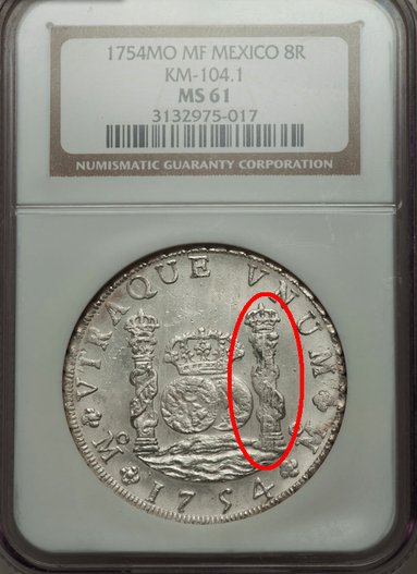 Graded gold coin, NGC 61