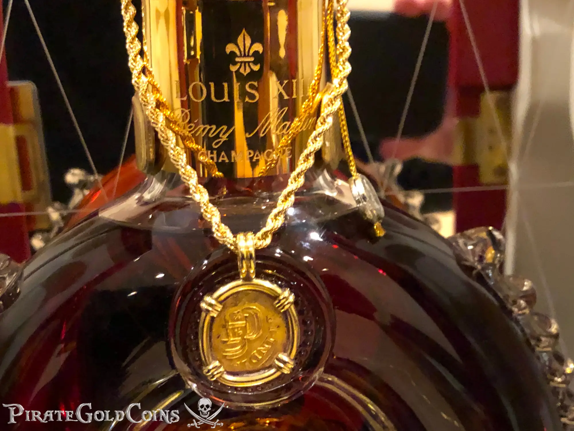 Mexico 1 Escudo 1714 Gold Pendant 6