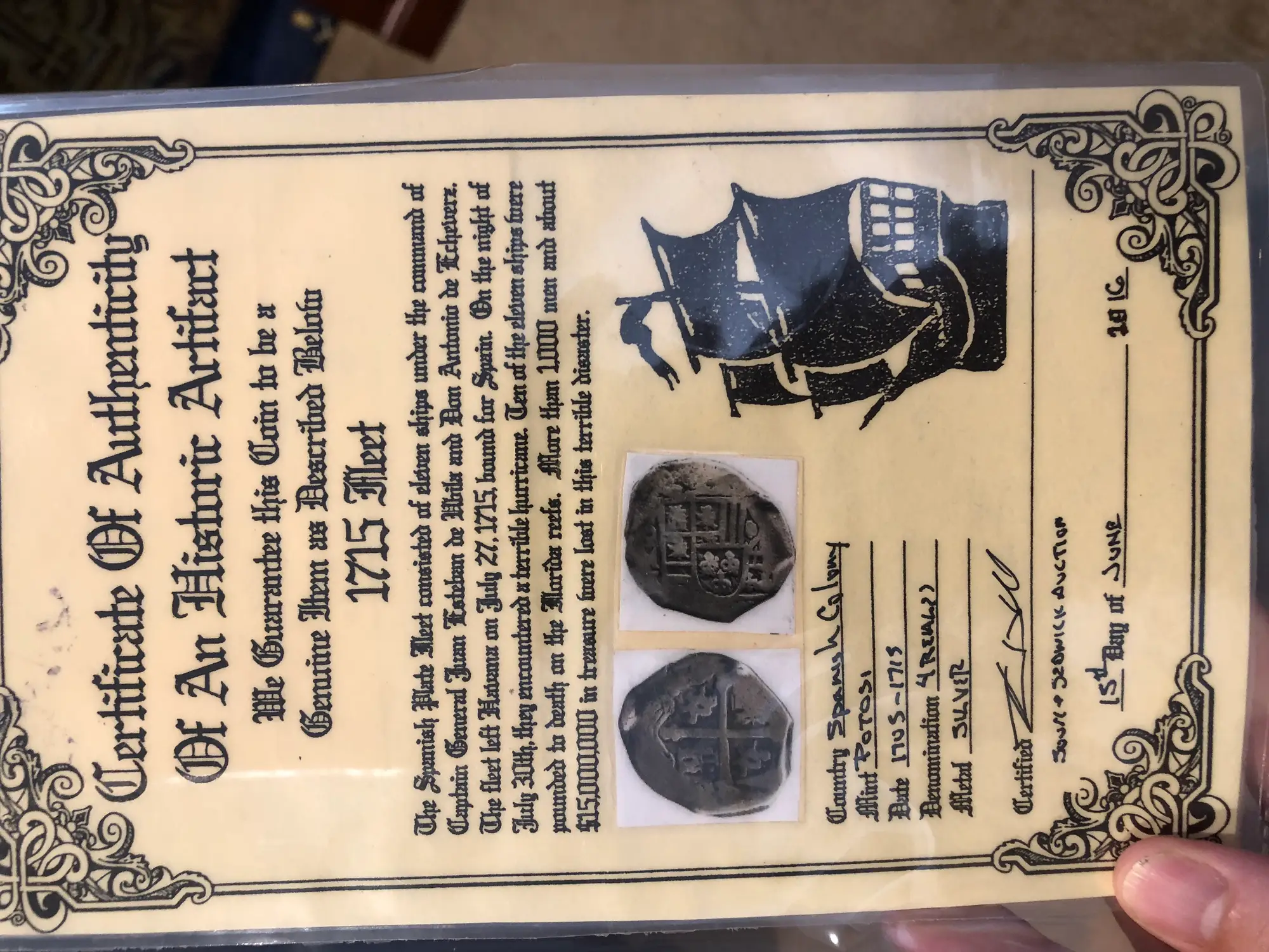 Mexico 4 Reales ND "From 1715 Fleet Shipwreck" Shipwreck Jewelry 6