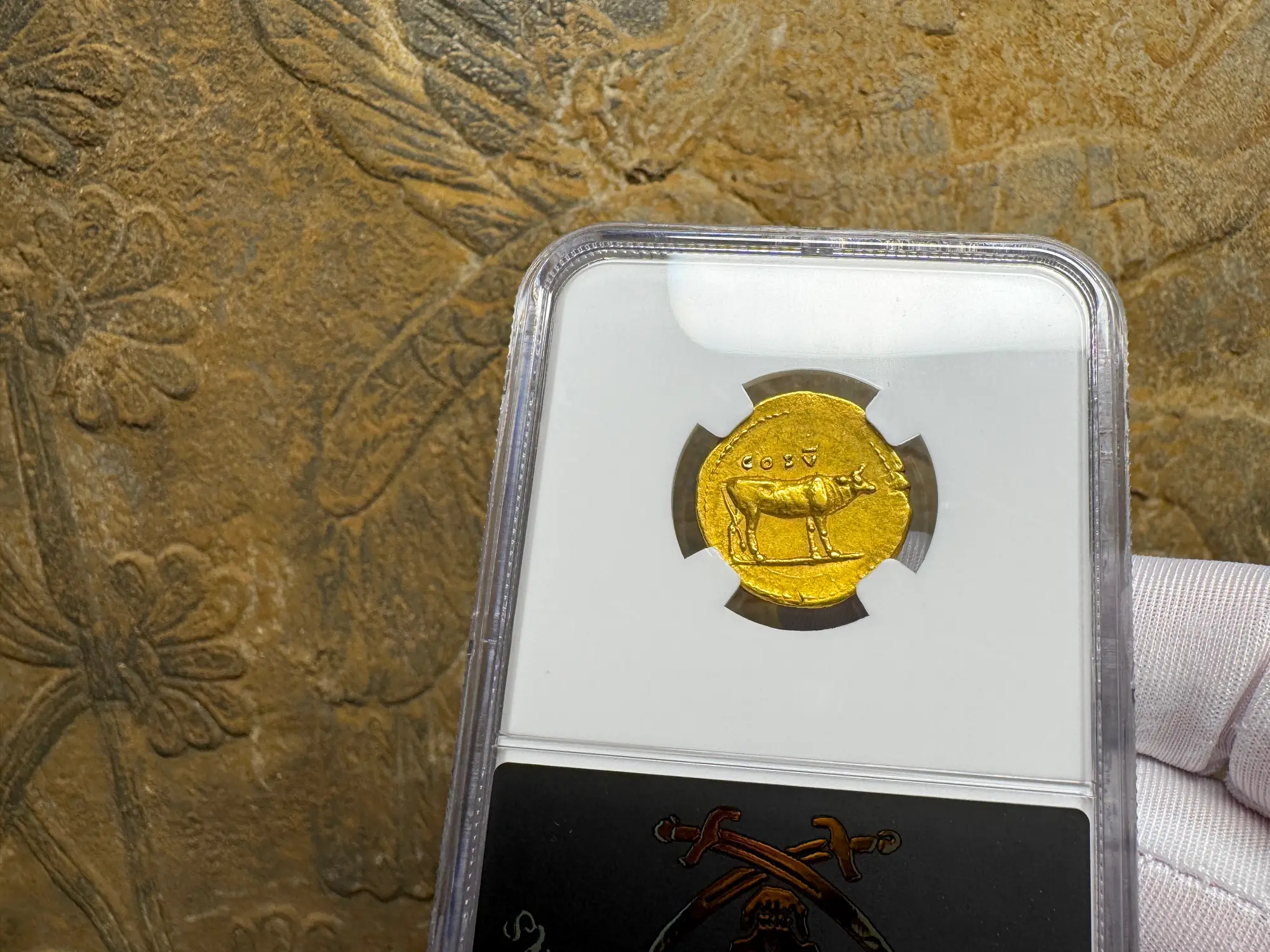 Roman Empire "Titus" 79AD NGC AU 5x5 Fine Style 13