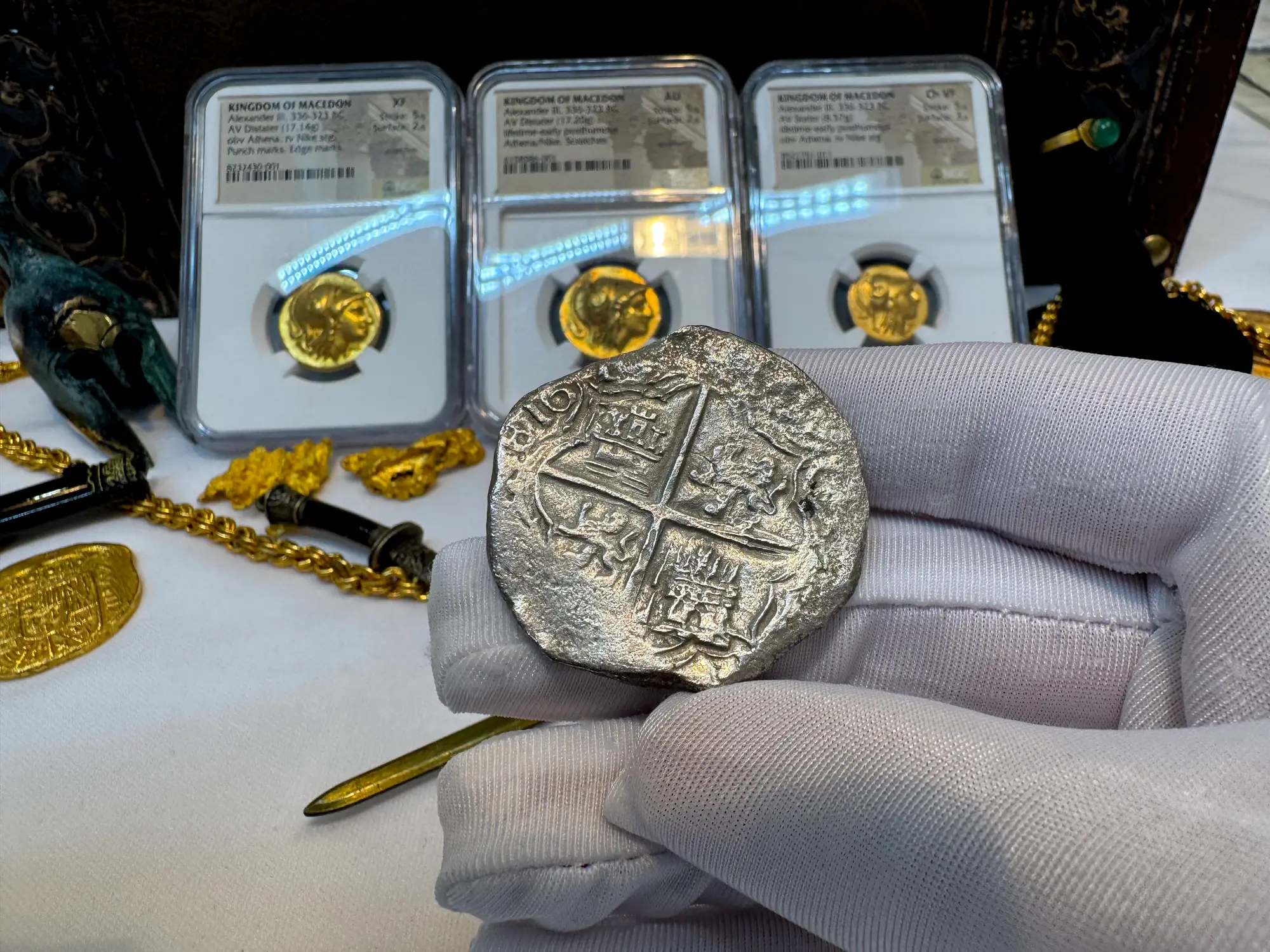 Bolivia 8 Reales 1618-21 "Partial Date- Atocha 1622 Shipwreck" Grade 2 8