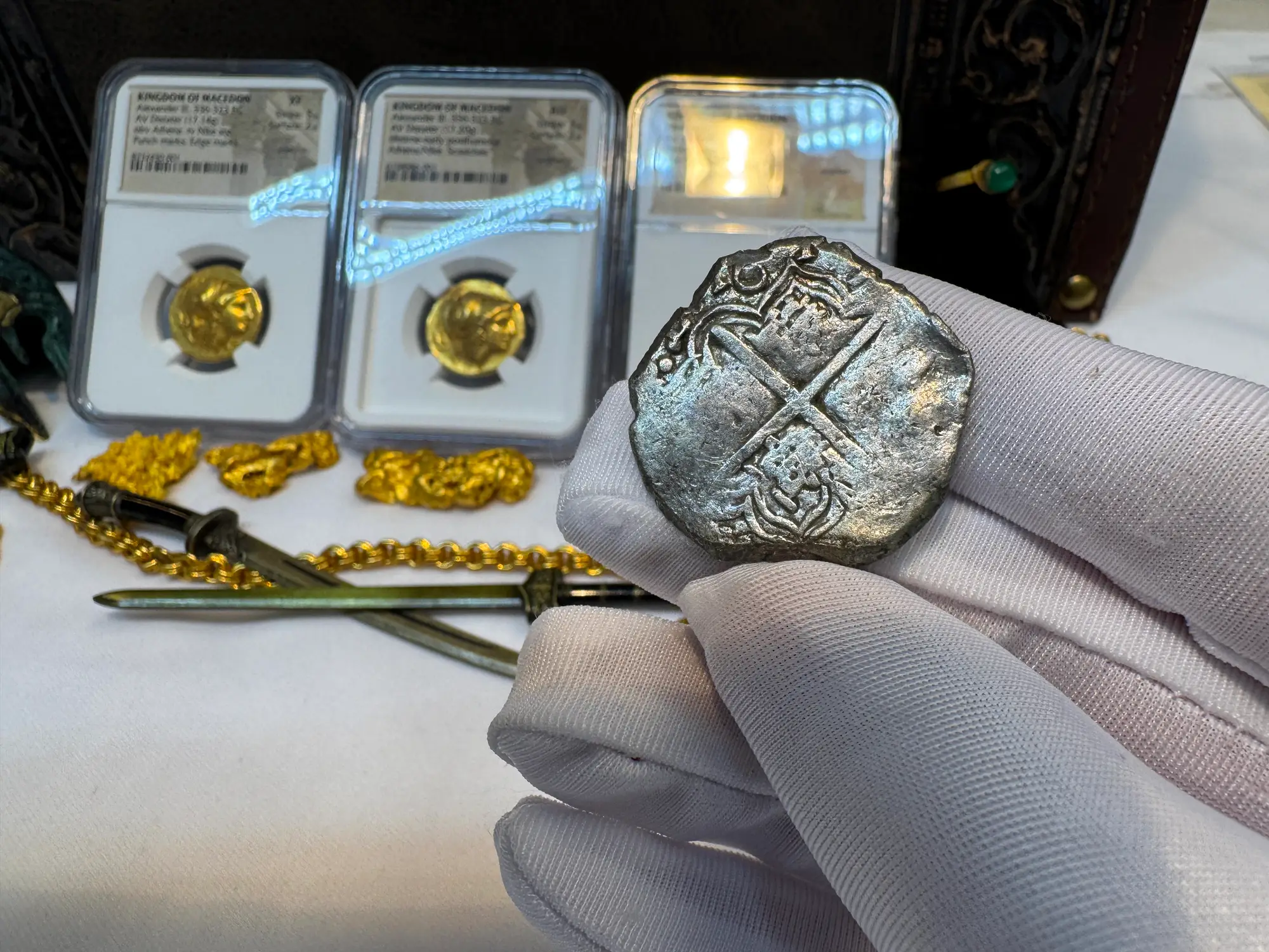 Bolivia 4 Reales 1616-17 "Partial Date- Atocha 1622 Shipwreck" Grade 3 5