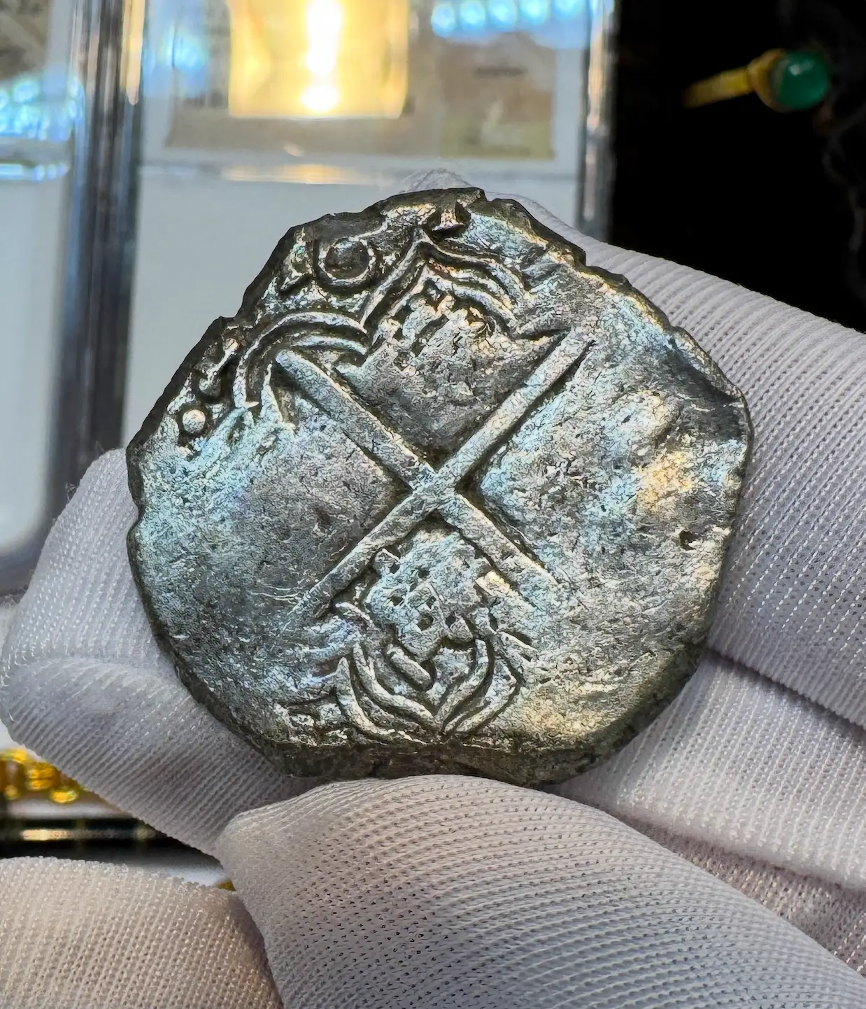 Bolivia 4 Reales 1616-17 "Partial Date- Atocha 1622 Shipwreck" Grade 3