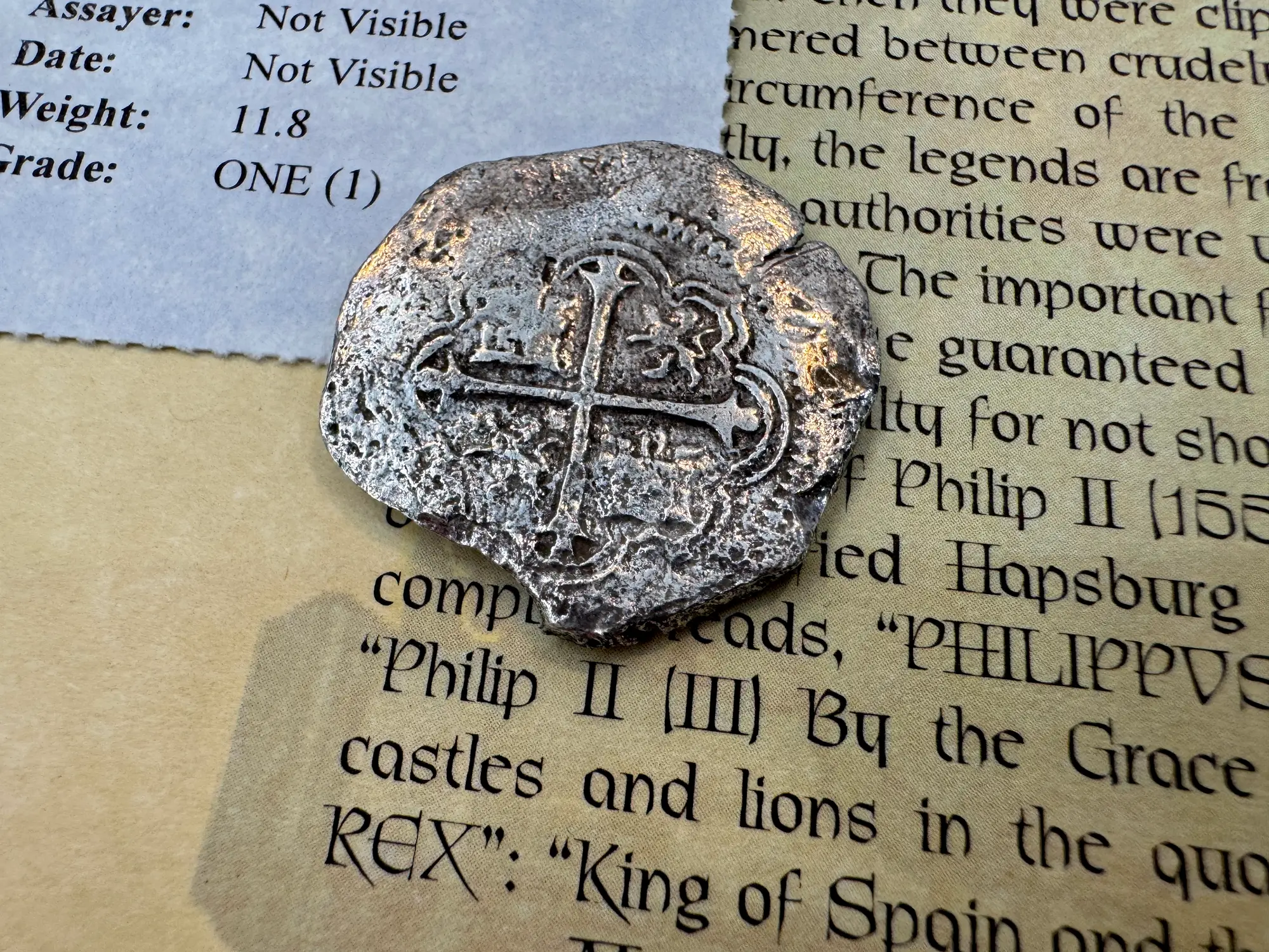 Mexico 4 Reales 1598-21 "Atocha 1622 Shipwreck" Grade 1 13