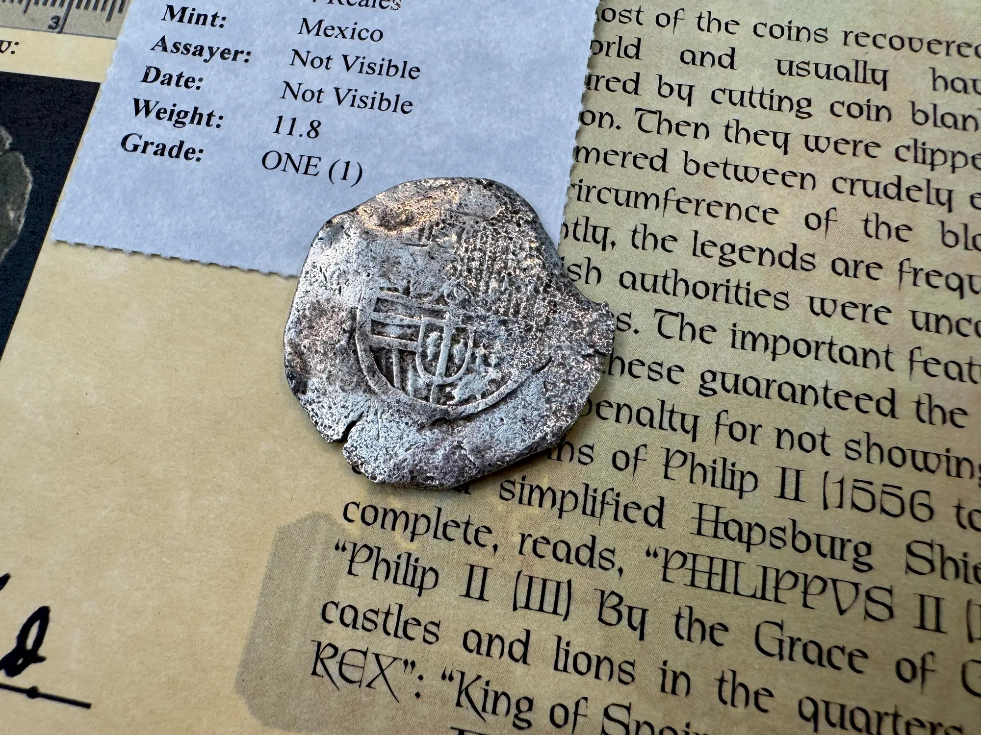 Mexico 4 Reales 1598-21 "Atocha 1622 Shipwreck" Grade 1 16