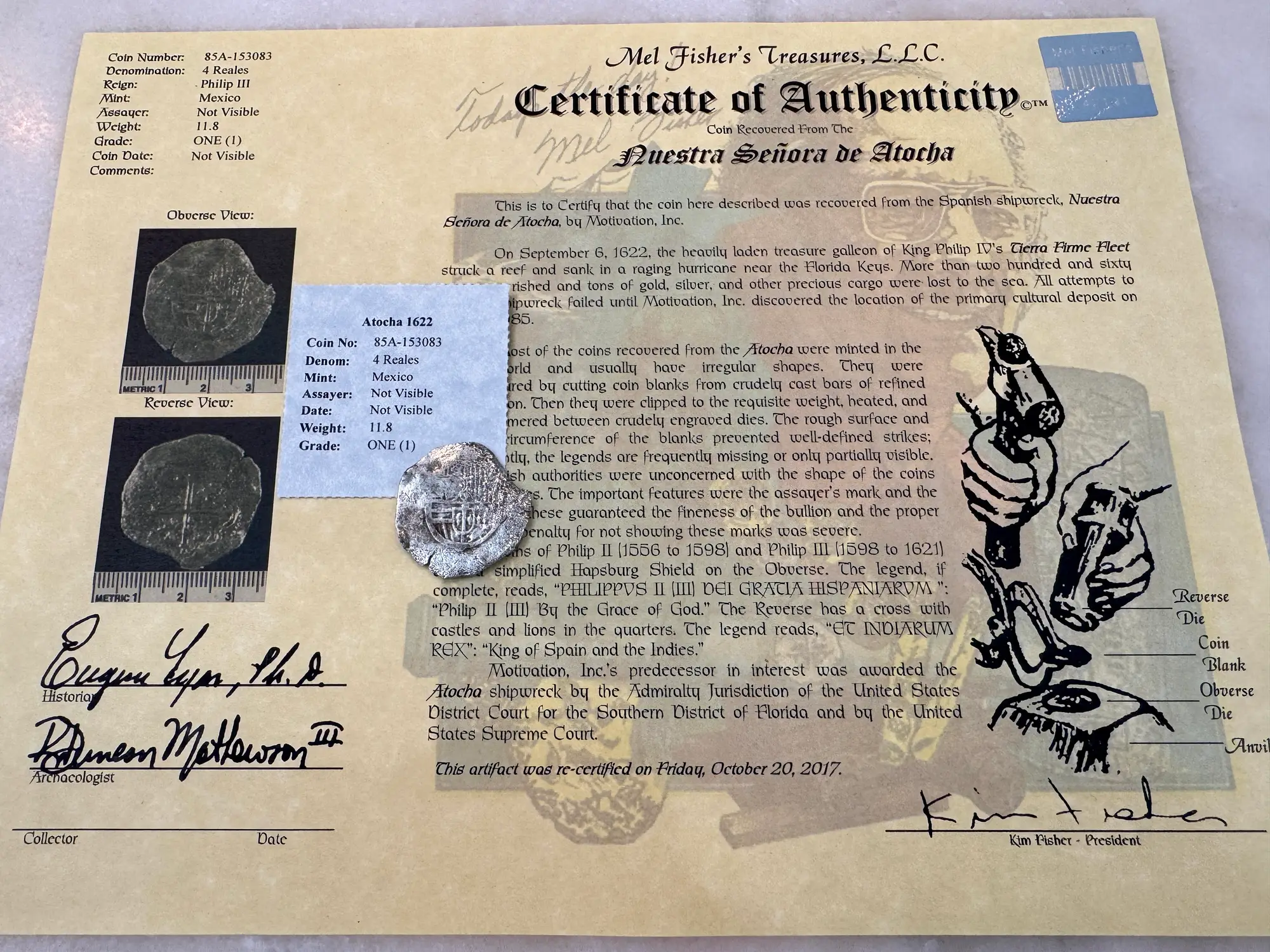 Mexico 4 Reales 1598-21 "Atocha 1622 Shipwreck" Grade 1 19