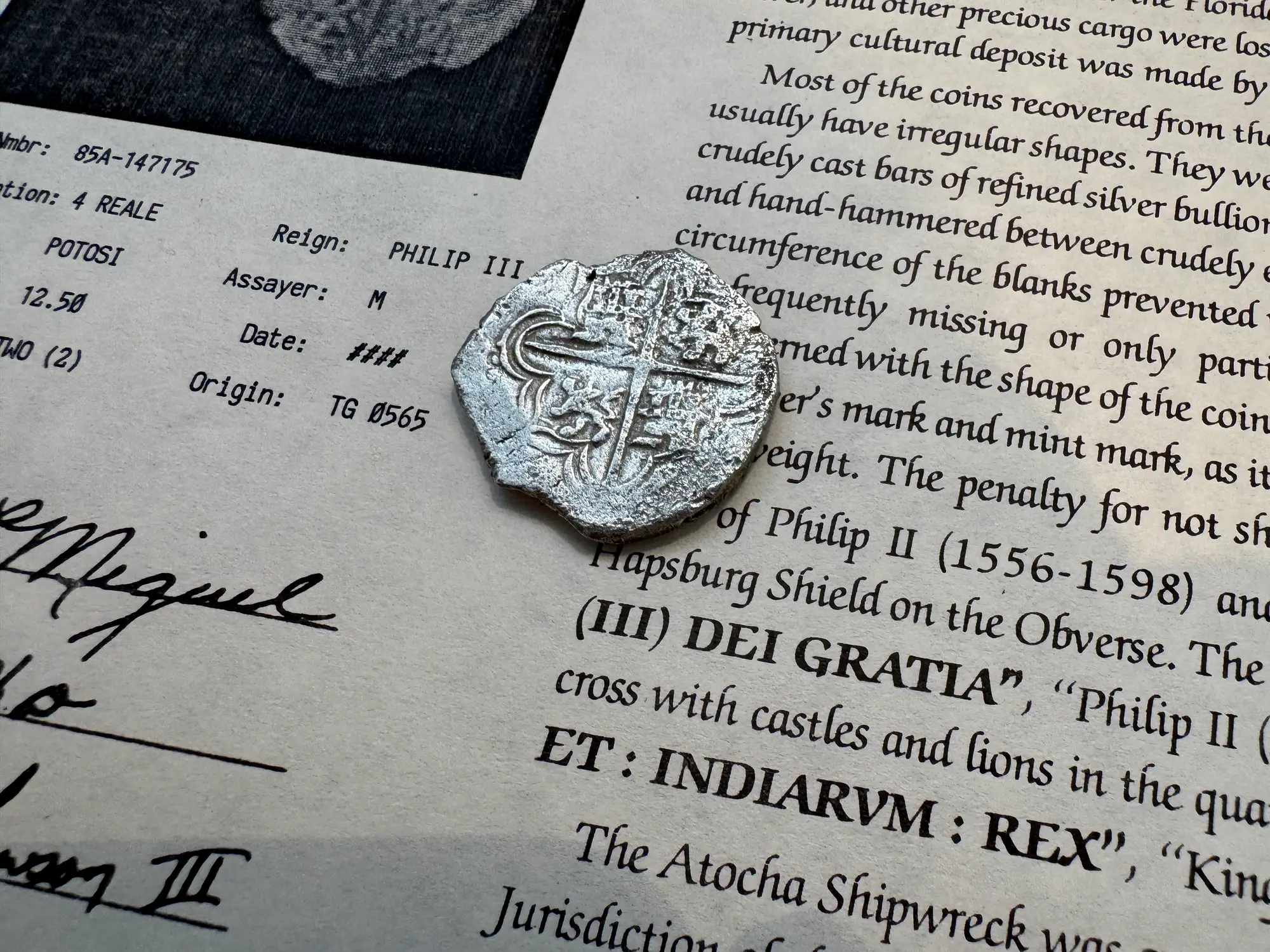 Bolivia 4 Reales 1598-21 "Atocha 1622 Shipwreck" Grade 2 2