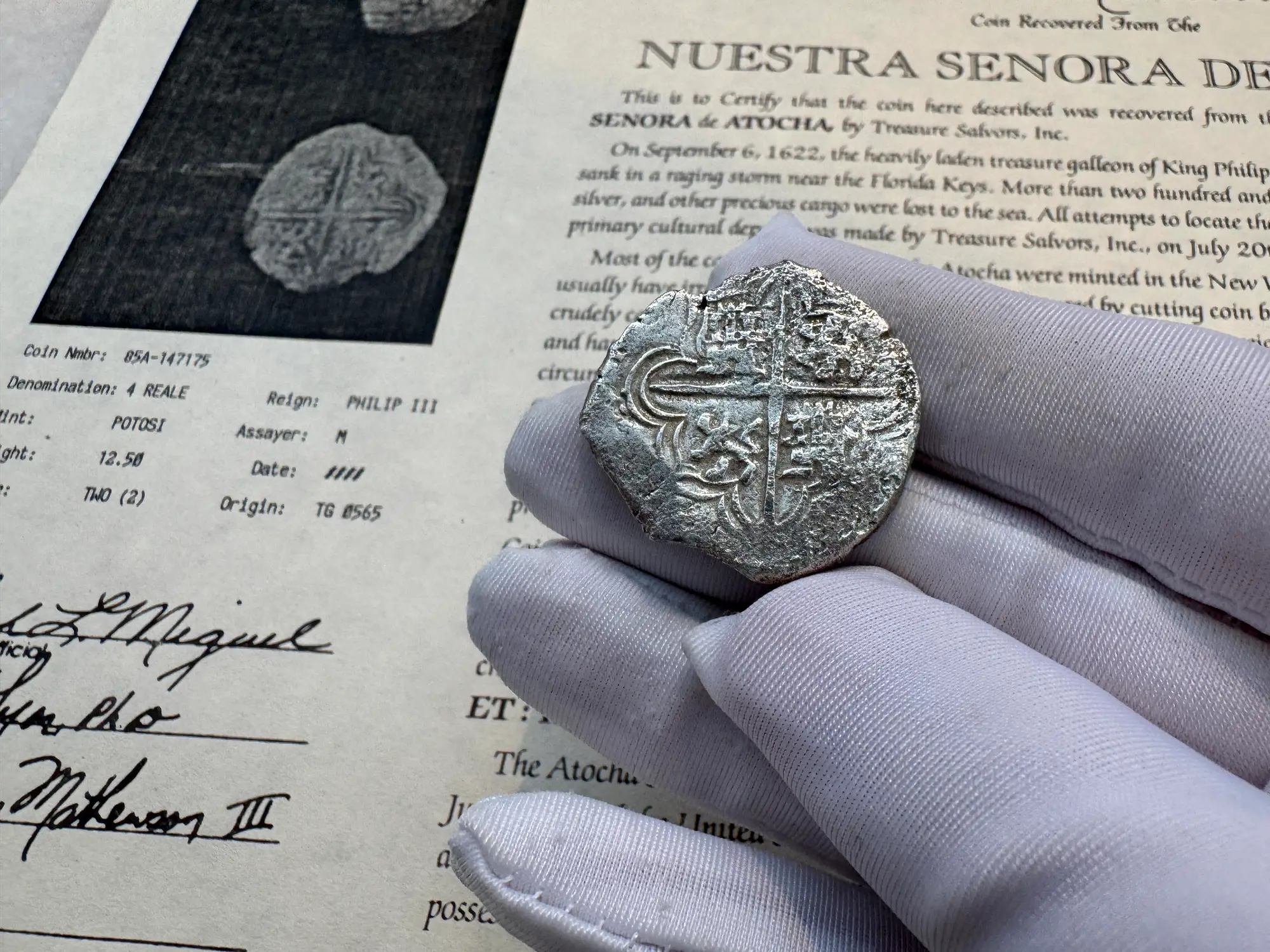 Bolivia 4 Reales 1598-21 "Atocha 1622 Shipwreck" Grade 2 5