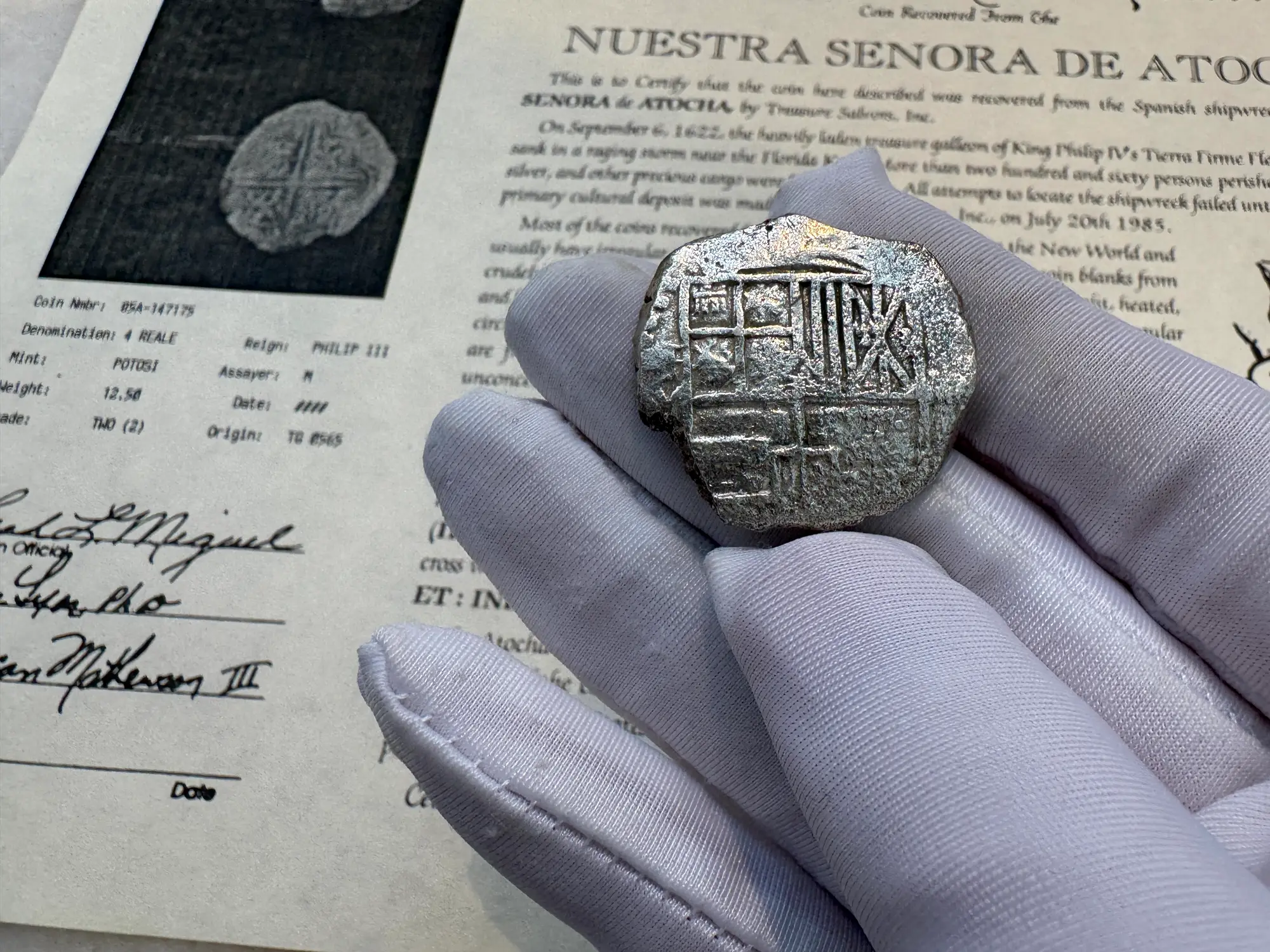 Bolivia 4 Reales 1598-21 "Atocha 1622 Shipwreck" Grade 2 8