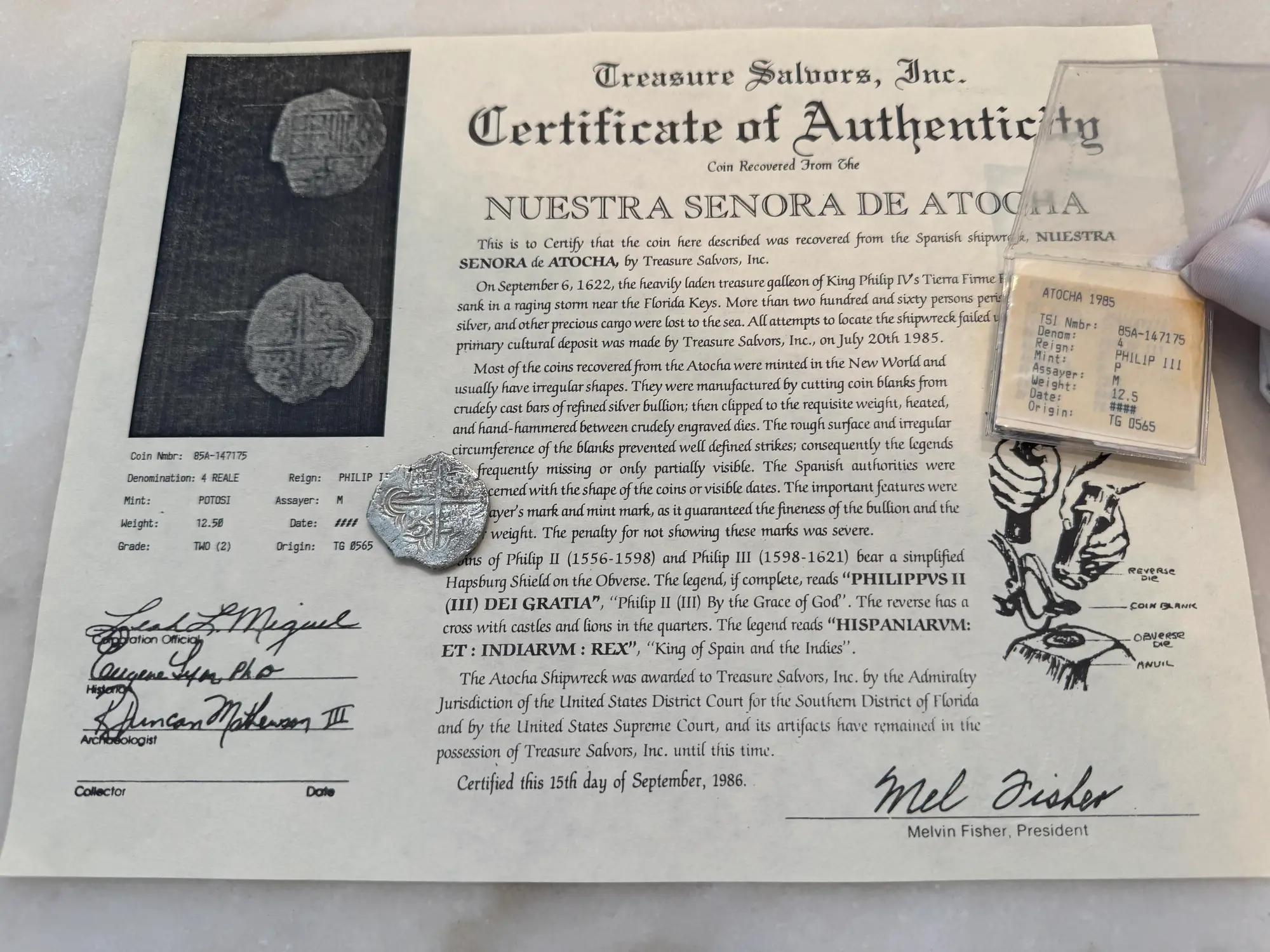 Bolivia 4 Reales 1598-21 "Atocha 1622 Shipwreck" Grade 2 10