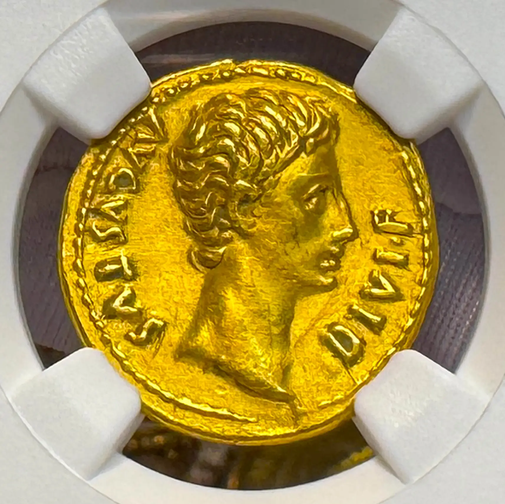 Roman Empire "Augustus | Bull" 2nd of 12 Caesars NGC XF 5x1