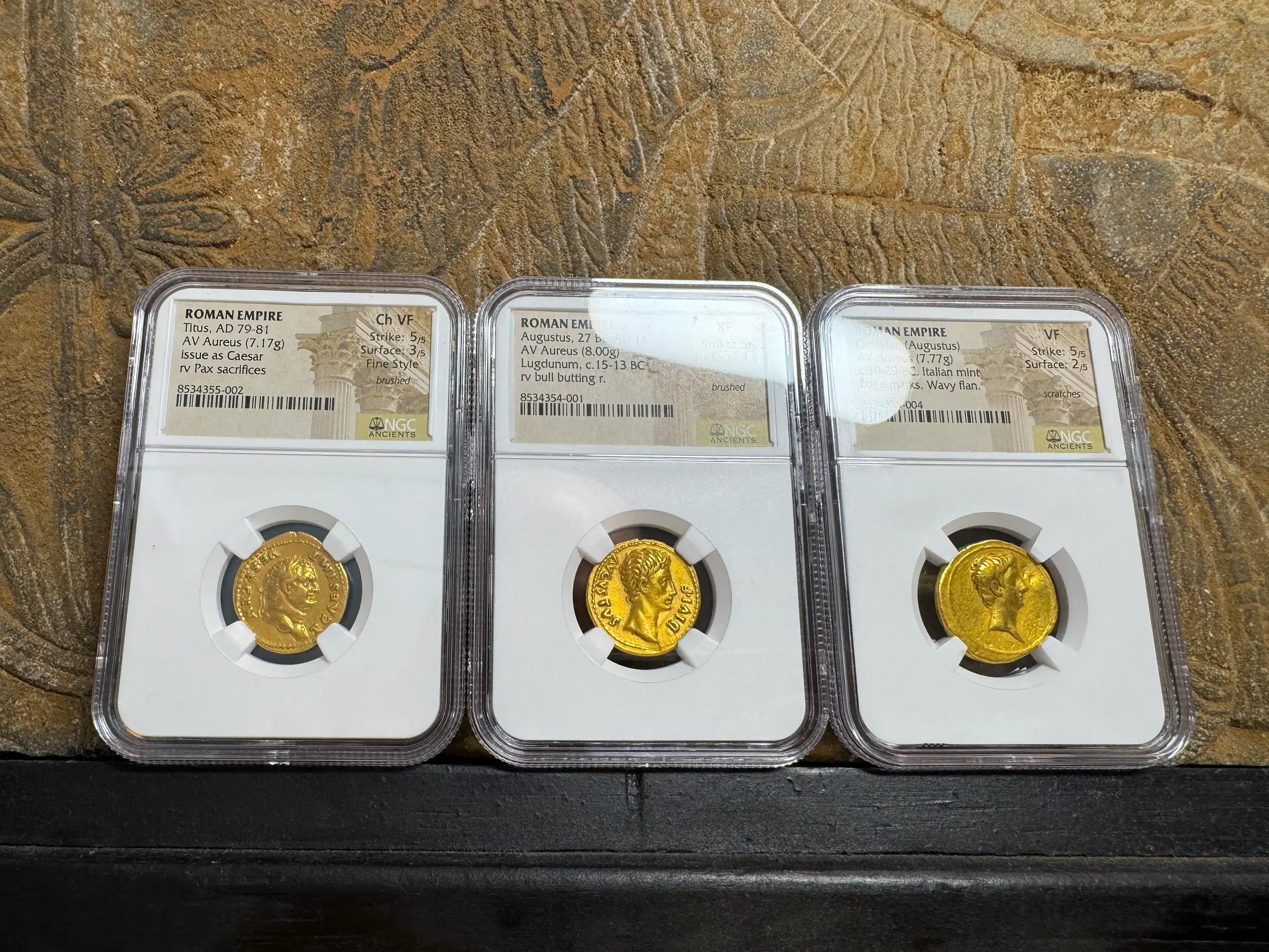 Roman Empire "Augustus | Bull" 2nd of 12 Caesars NGC XF 5x1 10