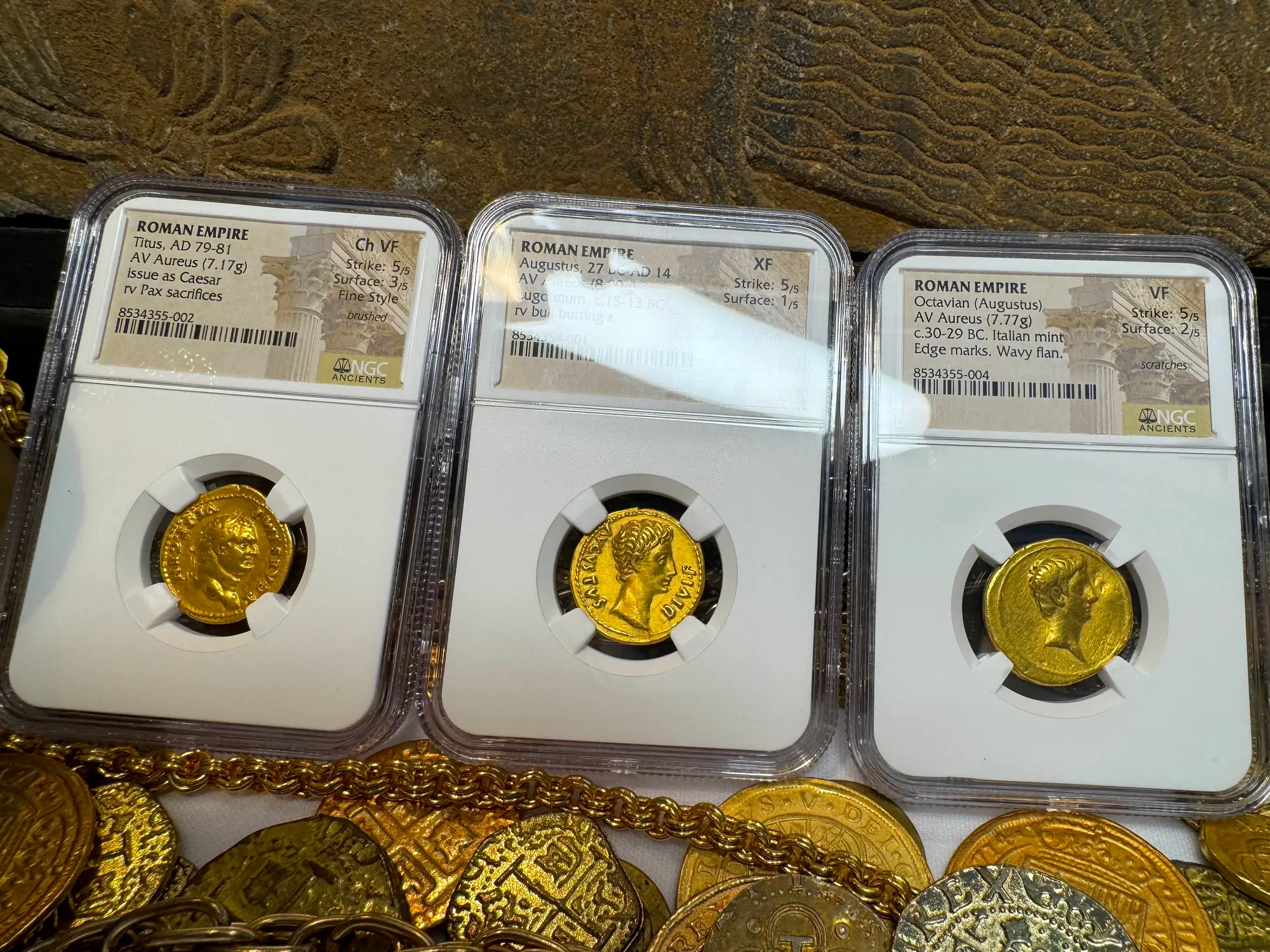 Roman Empire "Augustus | Bull" 2nd of 12 Caesars NGC XF 5x1 8