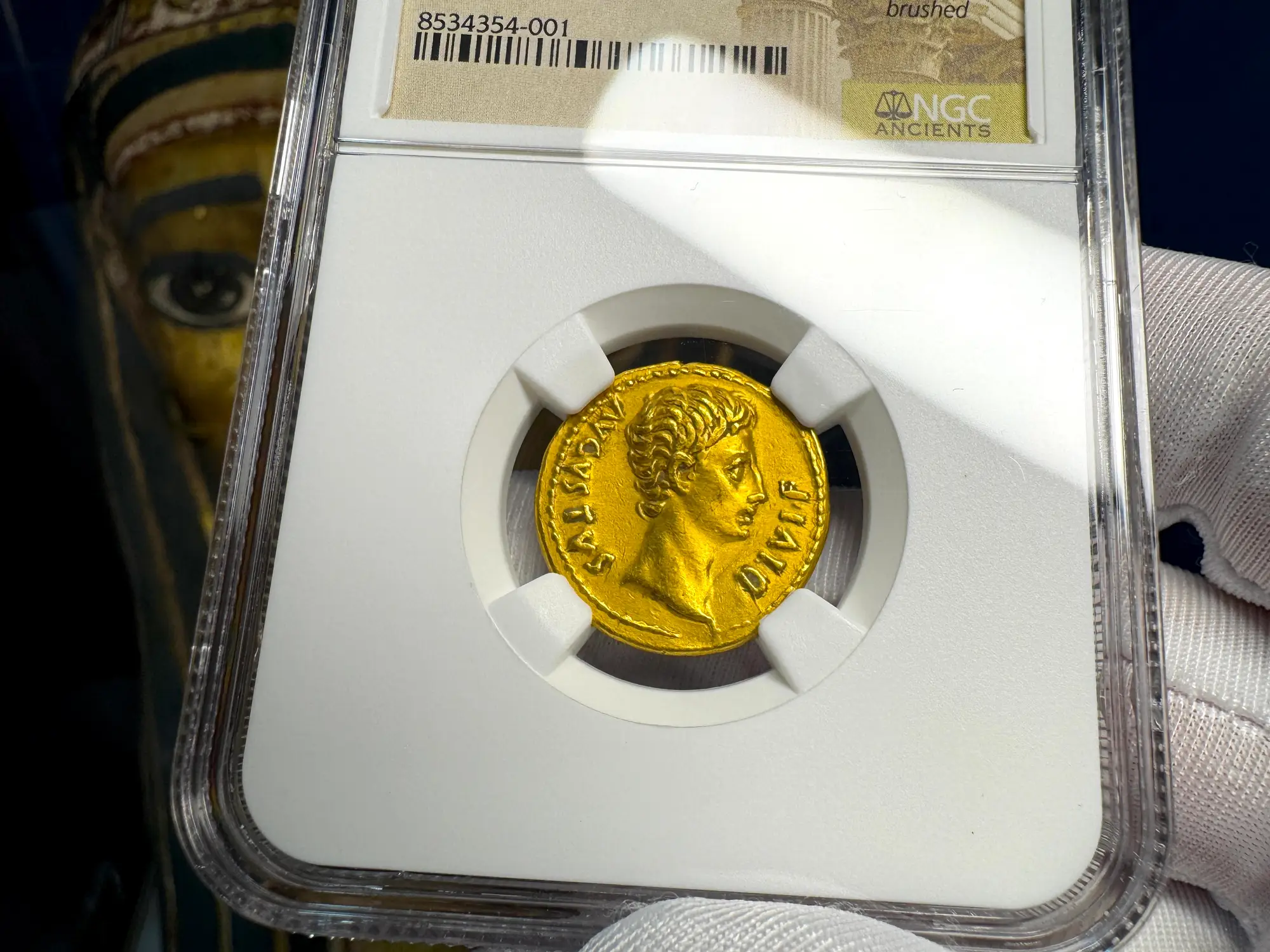 Roman Empire "Augustus | Bull" 2nd of 12 Caesars NGC XF 5x1 14