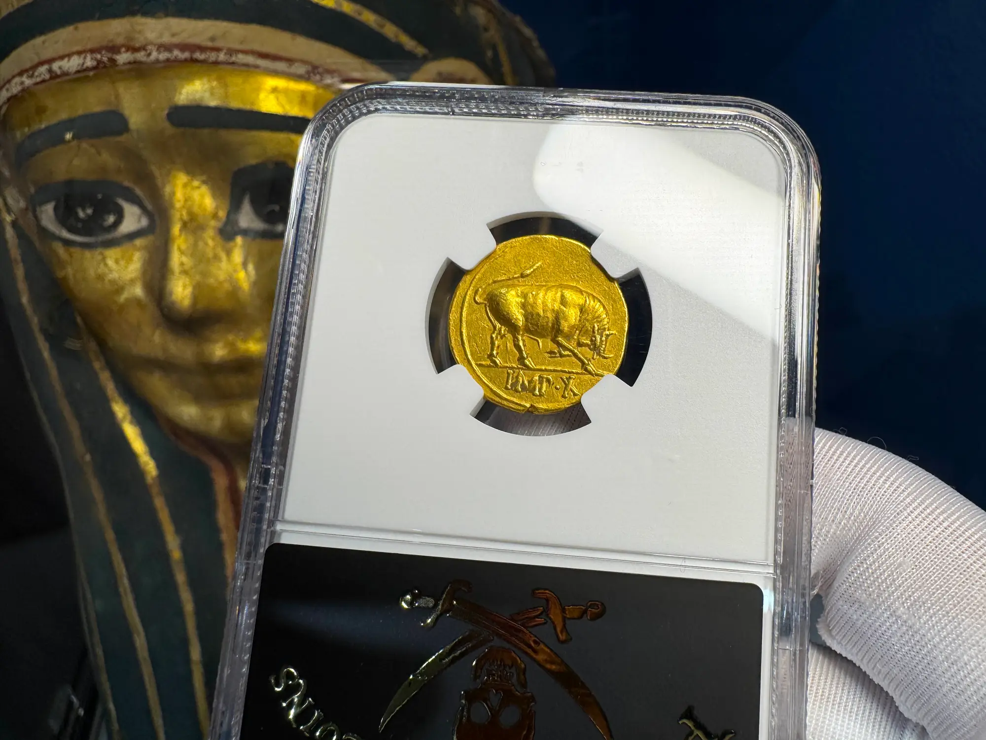 Roman Empire "Augustus | Bull" 2nd of 12 Caesars NGC XF 5x1 6