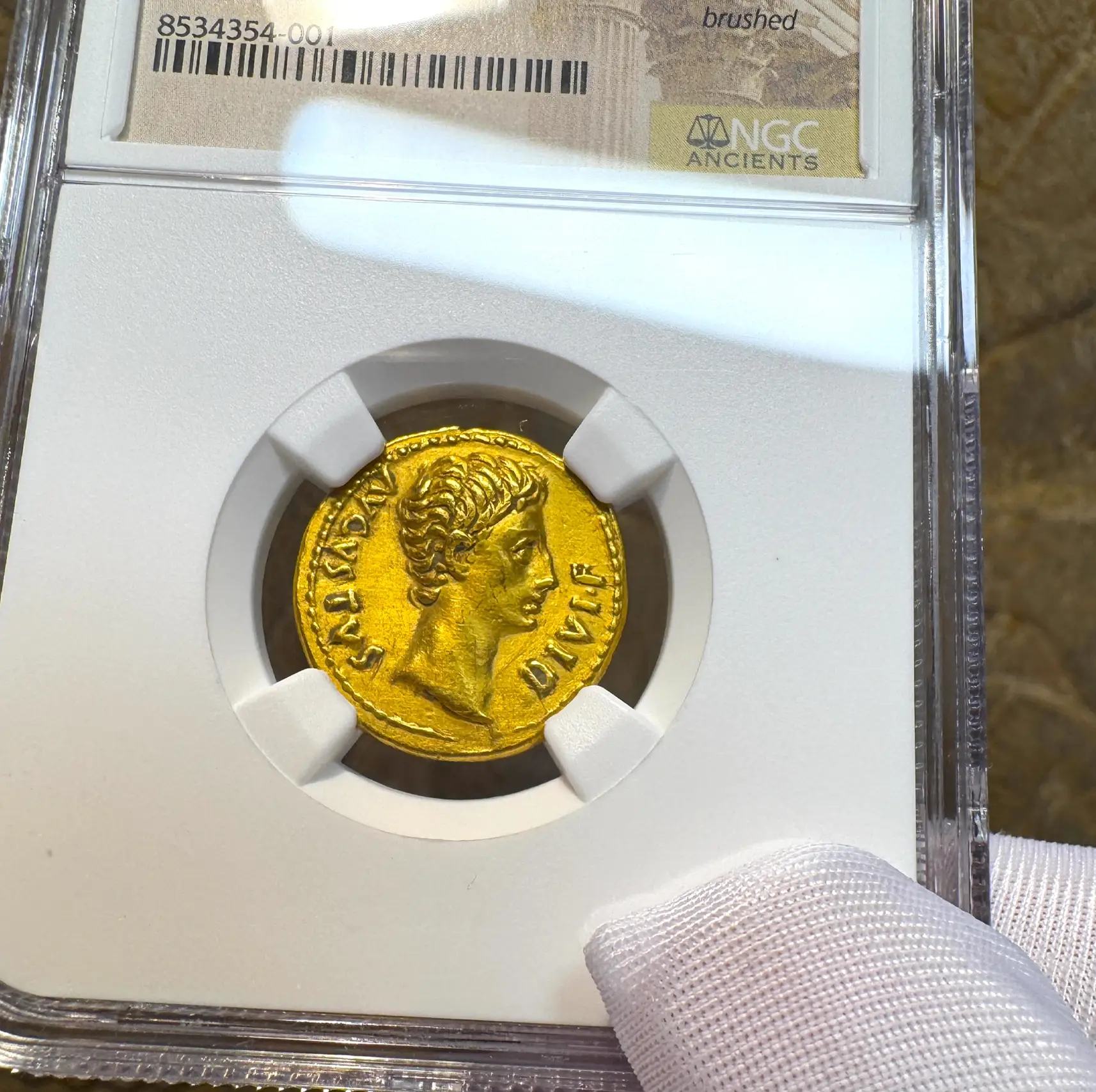 Roman Empire "Augustus | Bull" 2nd of 12 Caesars NGC XF 5x1 7