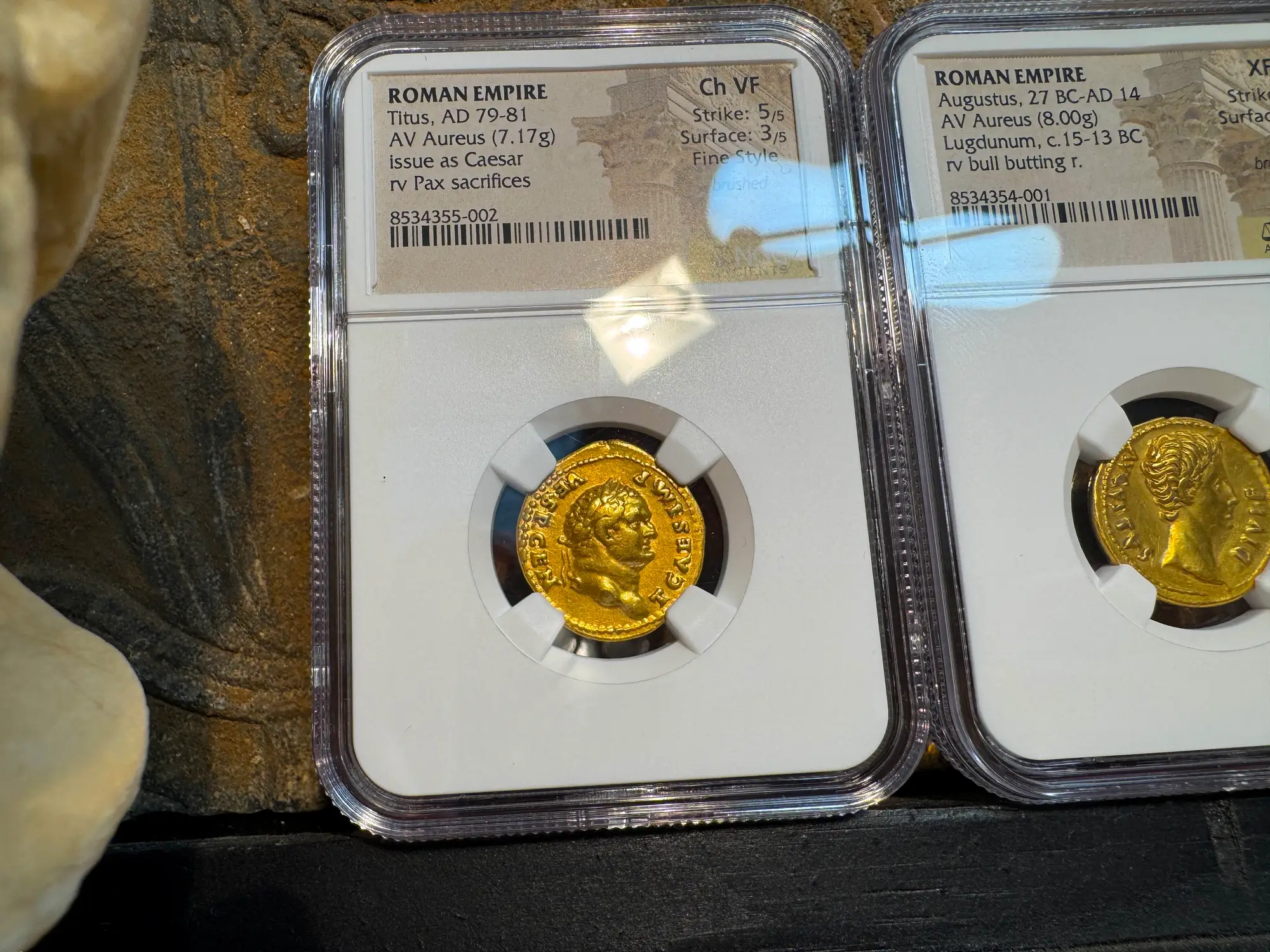 Roman Empire "Titus" 11th of 12 Caesars NGC Ch VF 11