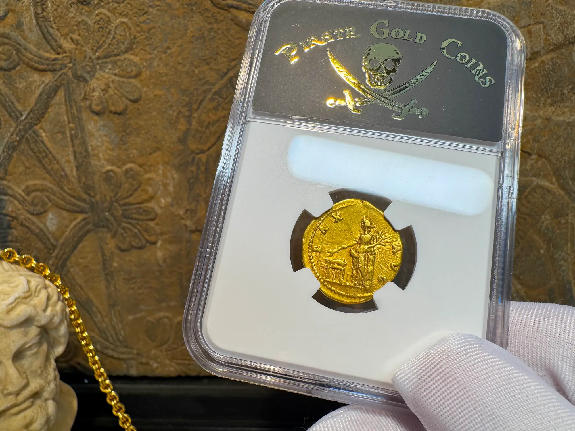 Roman Empire "Titus" 11th of 12 Caesars NGC Ch VF 5