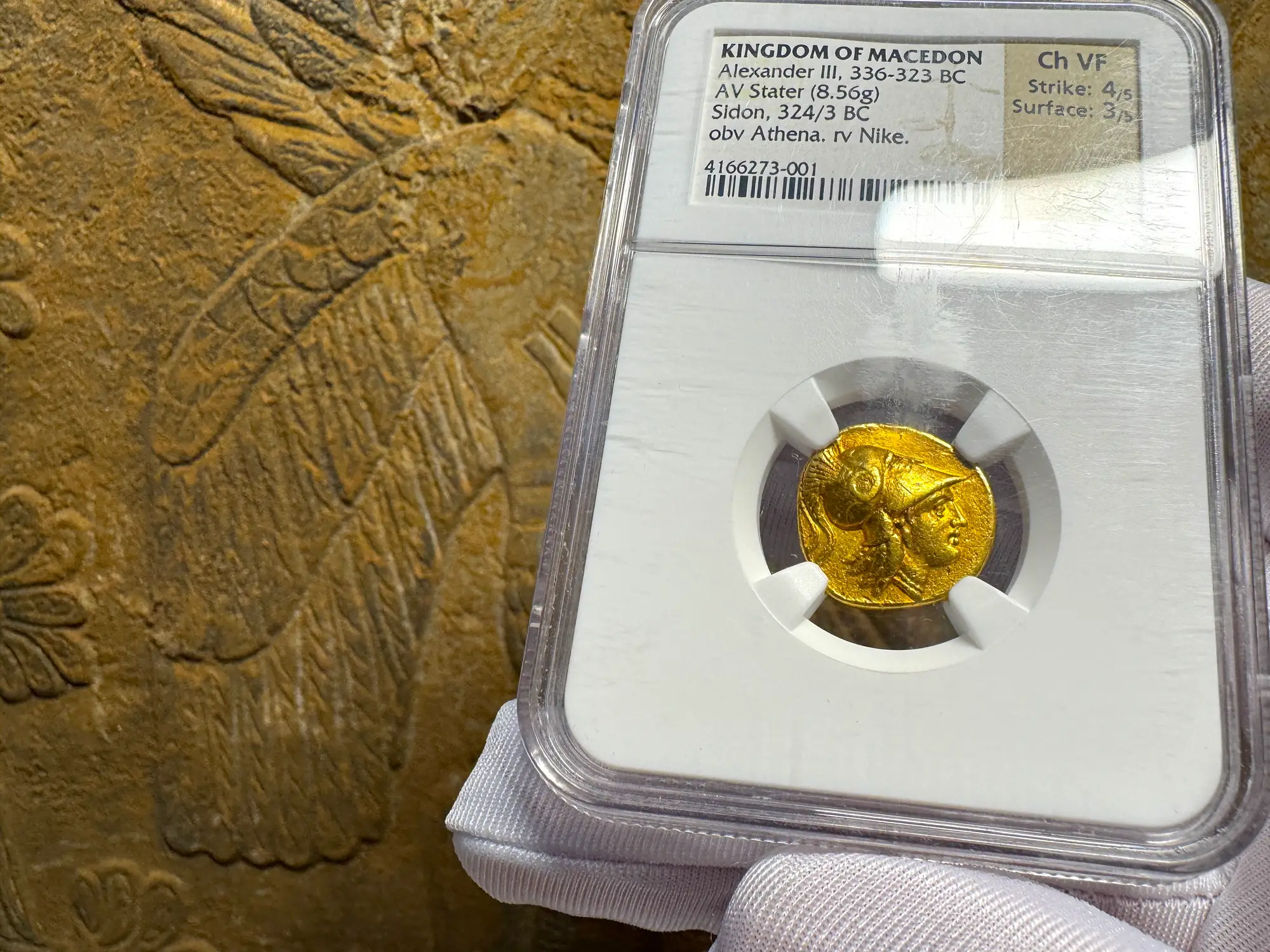 Kingdom of Macedon "Alexander the Great" 336BC Stater NGC Ch VF 4x3 10