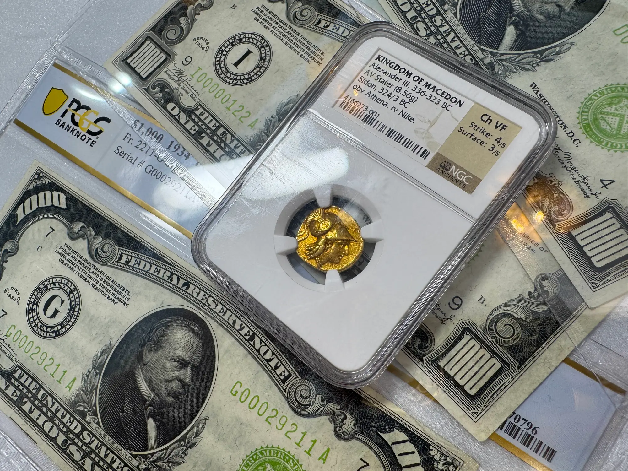 Kingdom of Macedon "Alexander the Great" 336BC Stater NGC Ch VF 4x3 3