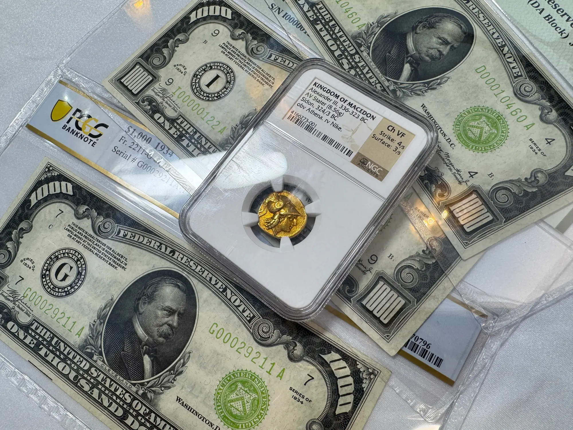 Kingdom of Macedon "Alexander the Great" 336BC Stater NGC Ch VF 4x3 19