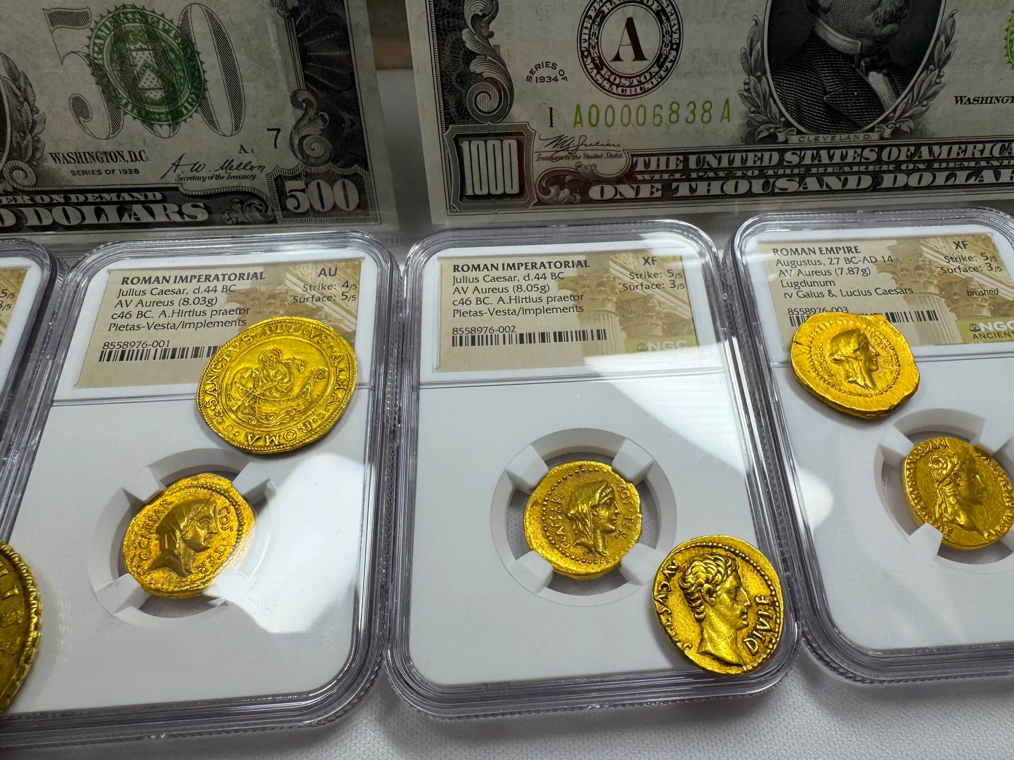 Roman Imperatorial "Julius Caesar" 1st of 12 Caesars NGC XF 26