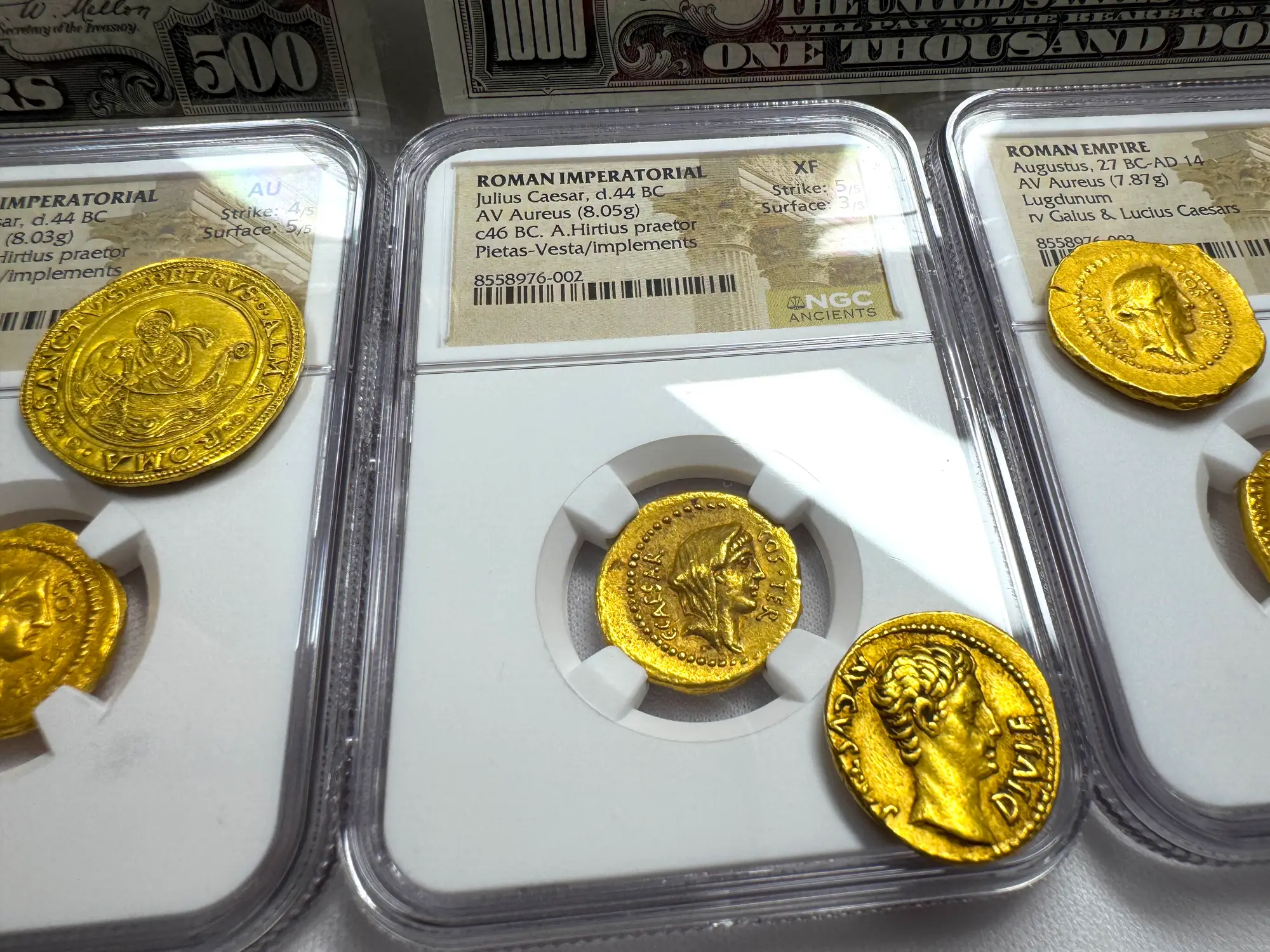 Roman Imperatorial "Julius Caesar" 1st of 12 Caesars NGC XF 27