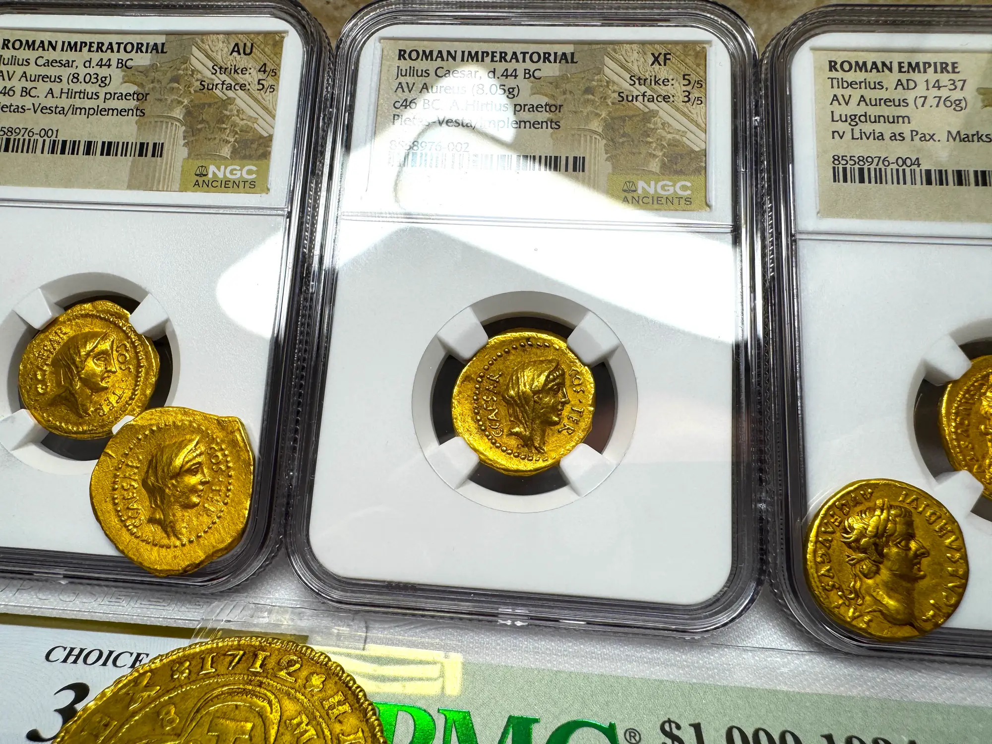 Roman Imperatorial "Julius Caesar" 1st of 12 Caesars NGC XF 30