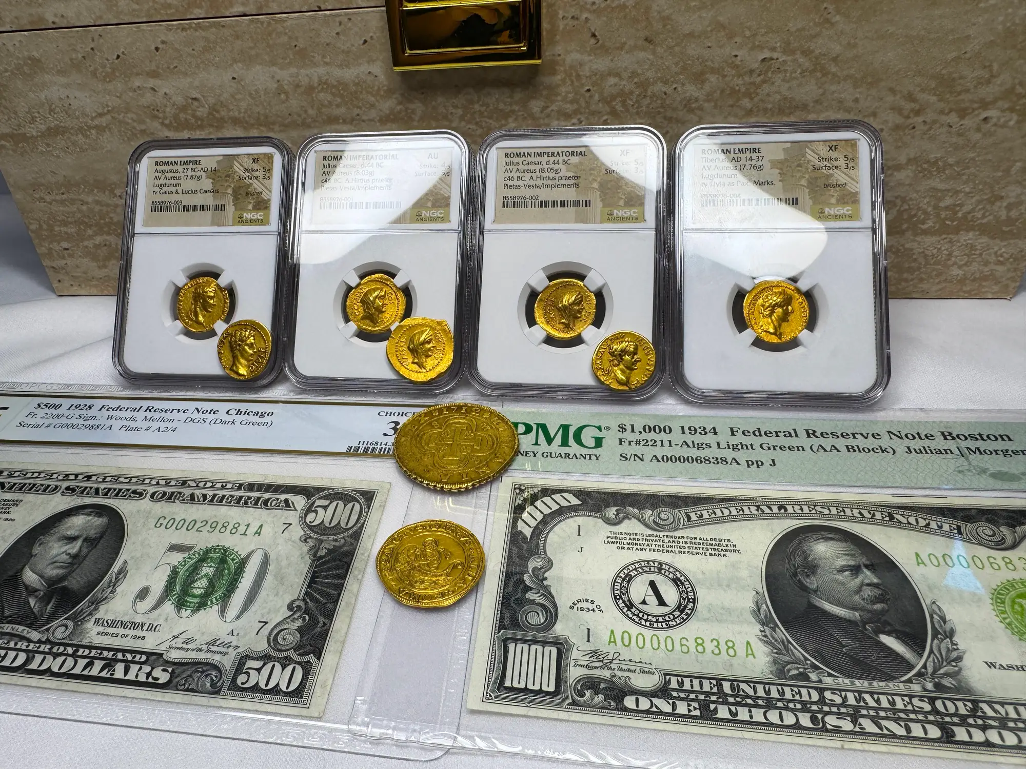 Roman Imperatorial "Julius Caesar" 1st of 12 Caesars NGC XF 41