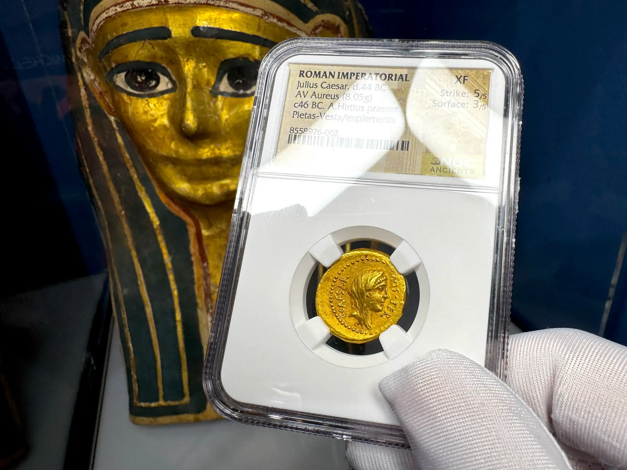 Roman Imperatorial "Julius Caesar" 1st of 12 Caesars NGC XF 13