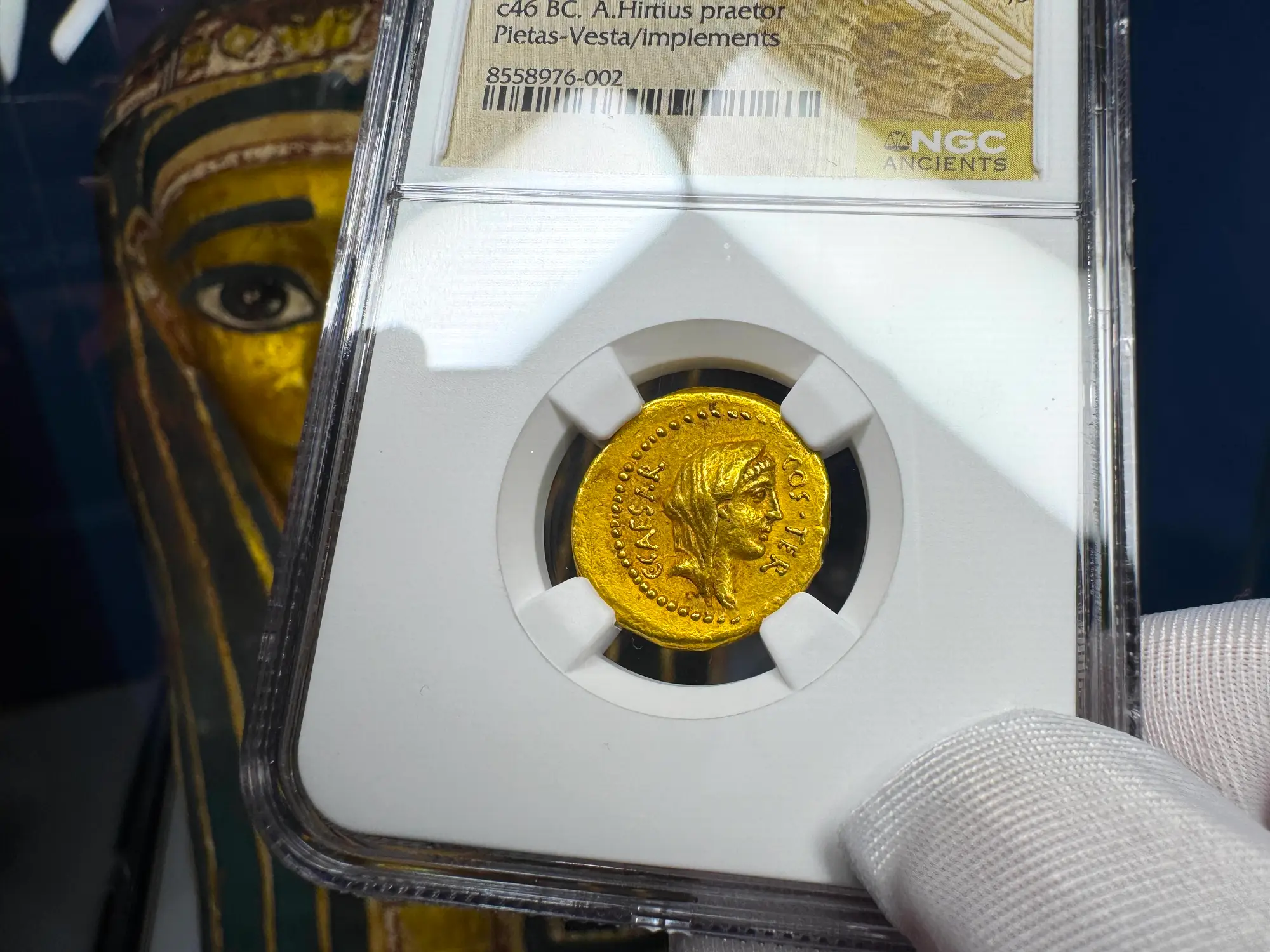 Roman Imperatorial "Julius Caesar" 1st of 12 Caesars NGC XF 2