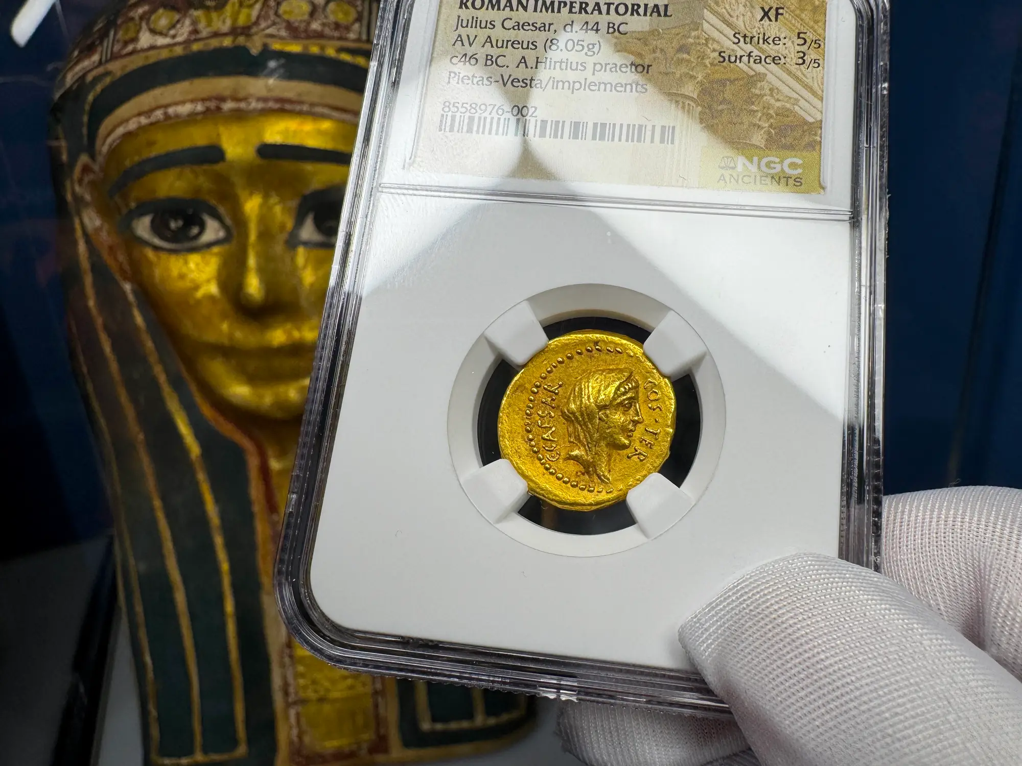 Roman Imperatorial "Julius Caesar" 1st of 12 Caesars NGC XF 24