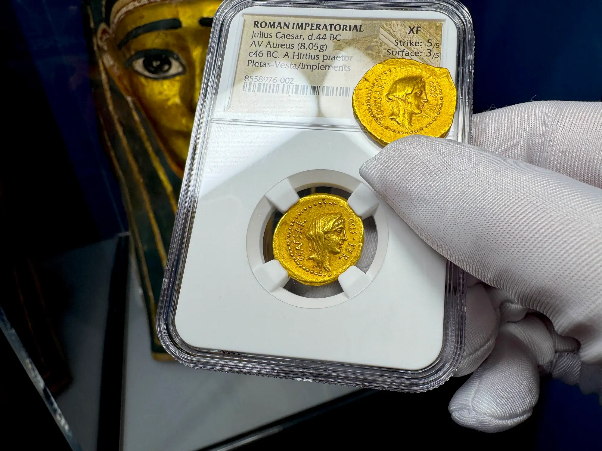 Roman Imperatorial "Julius Caesar" 1st of 12 Caesars NGC XF 35