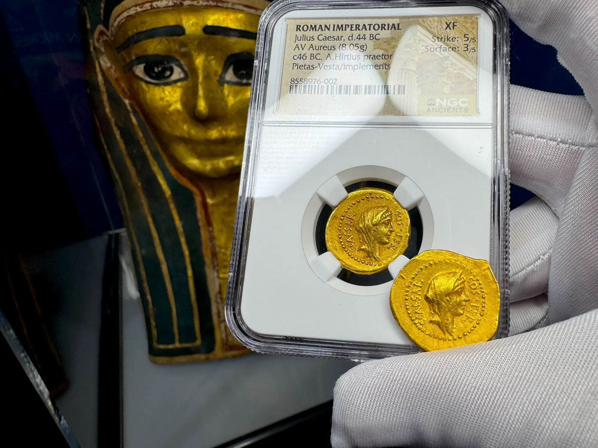 Roman Imperatorial "Julius Caesar" 1st of 12 Caesars NGC XF 36