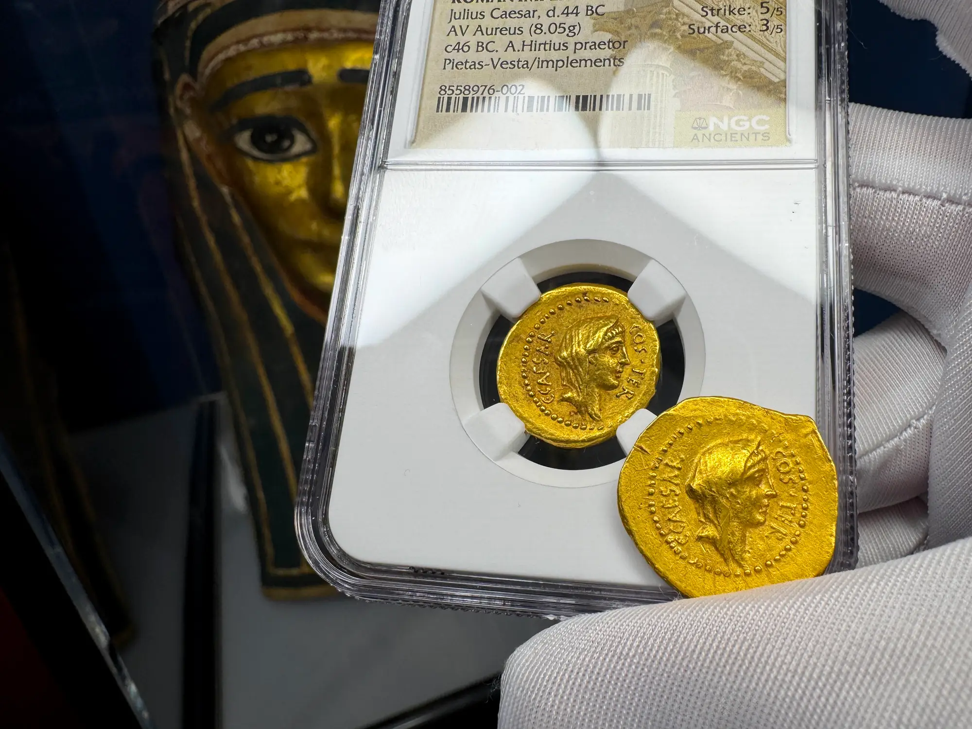 Roman Imperatorial "Julius Caesar" 1st of 12 Caesars NGC XF 23