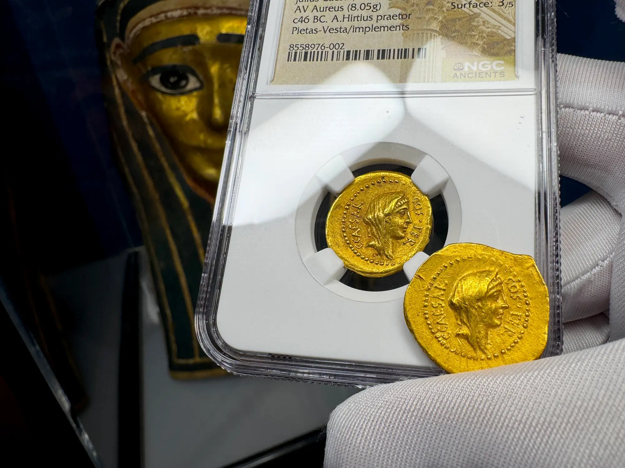 Roman Imperatorial "Julius Caesar" 1st of 12 Caesars NGC XF 40