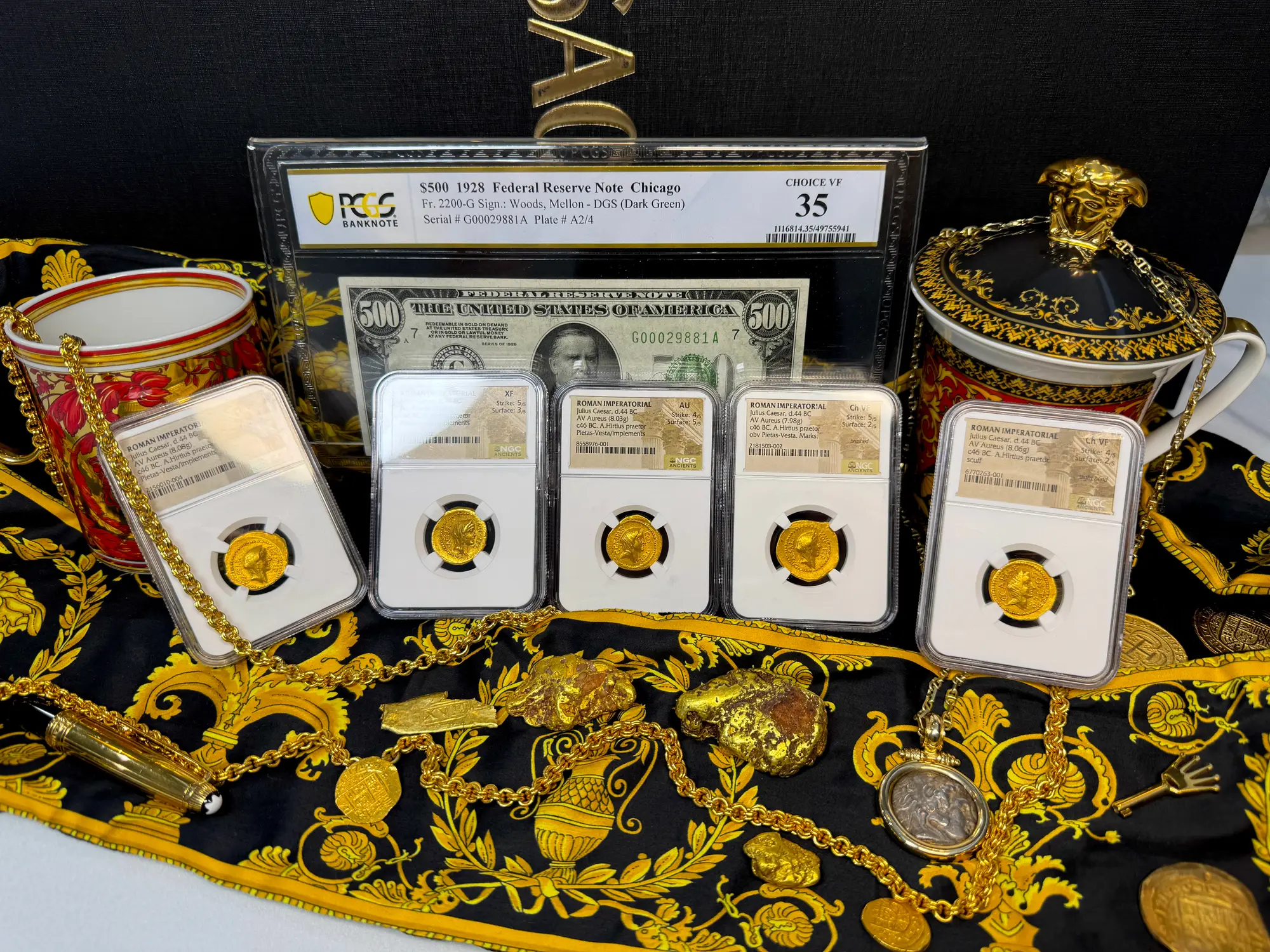 Roman Imperatorial "Julius Caesar" 1st of 12 Caesars NGC XF 5