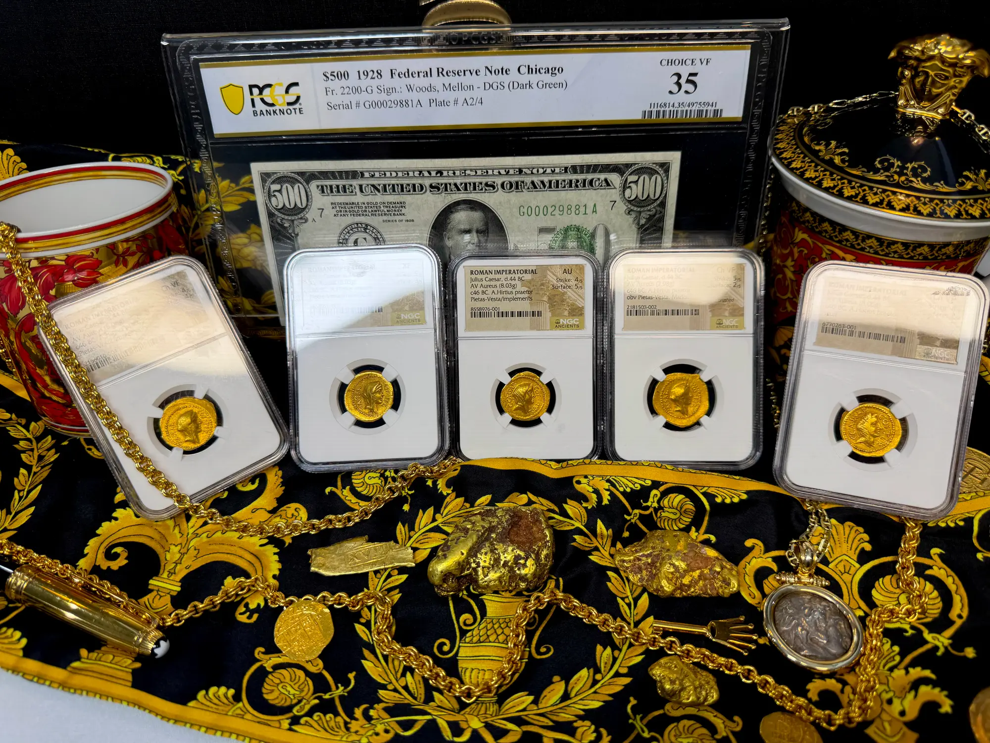 Roman Imperatorial "Julius Caesar" 1st of 12 Caesars NGC XF 17