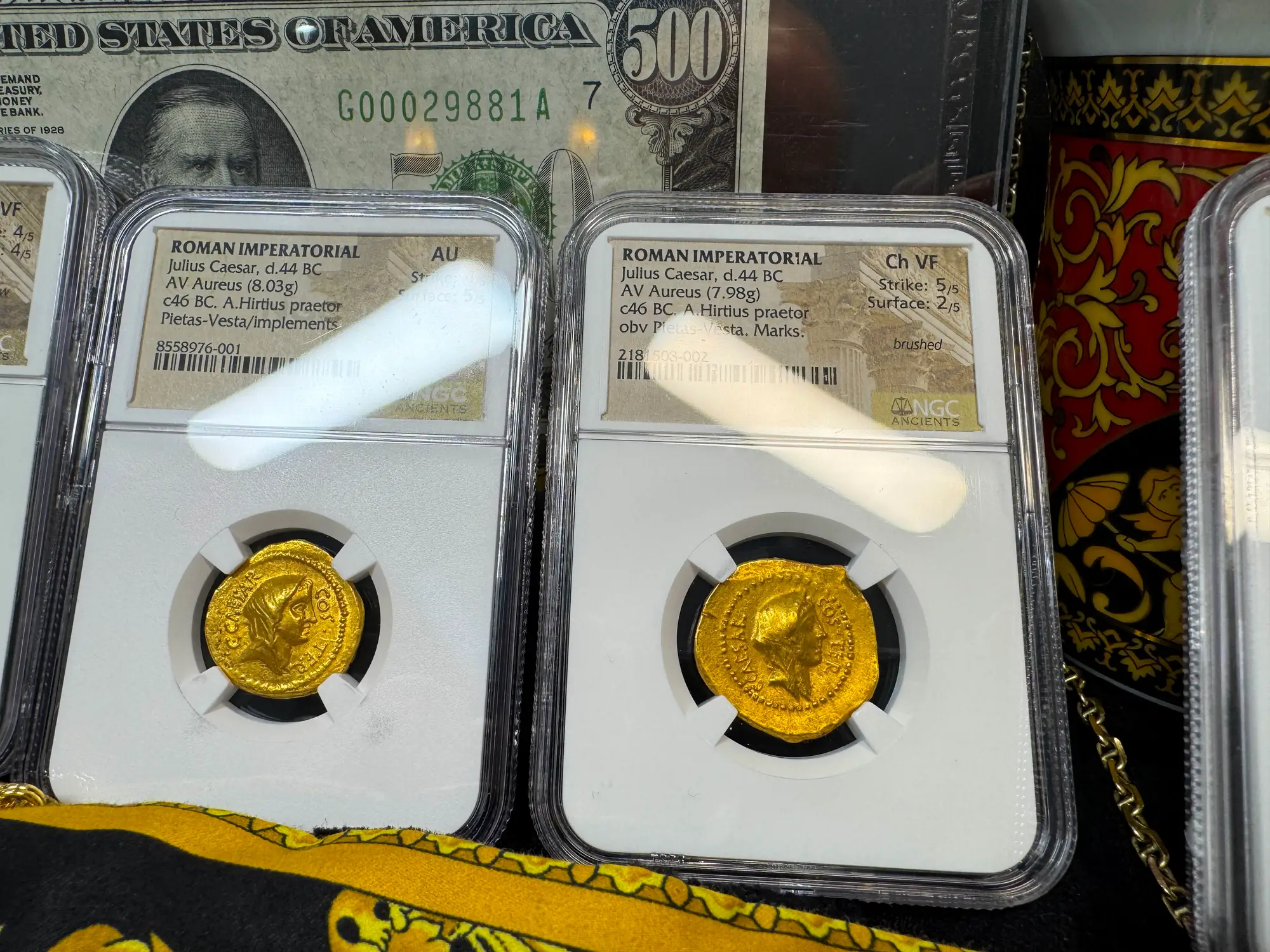 Roman Imperatorial "Julius Caesar" 1st of 12 Caesars NGC AU 41