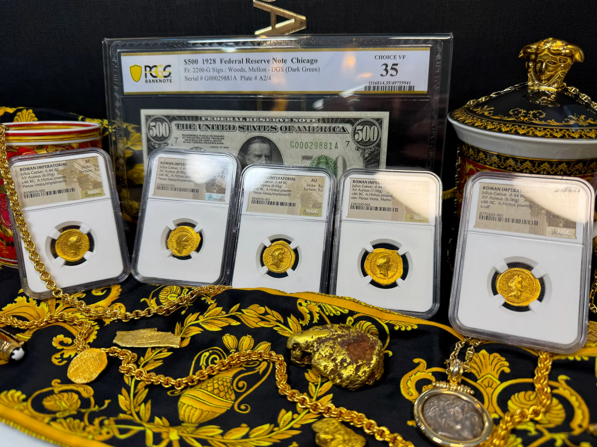 Roman Imperatorial "Julius Caesar" 1st of 12 Caesars NGC AU 35