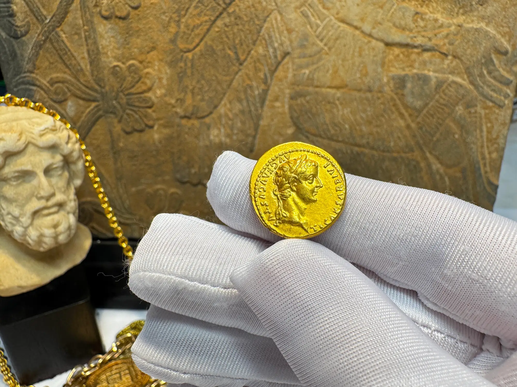 Roman Empire "Tiberius" 3rd of 12 Caesars NGC Ch XF 11