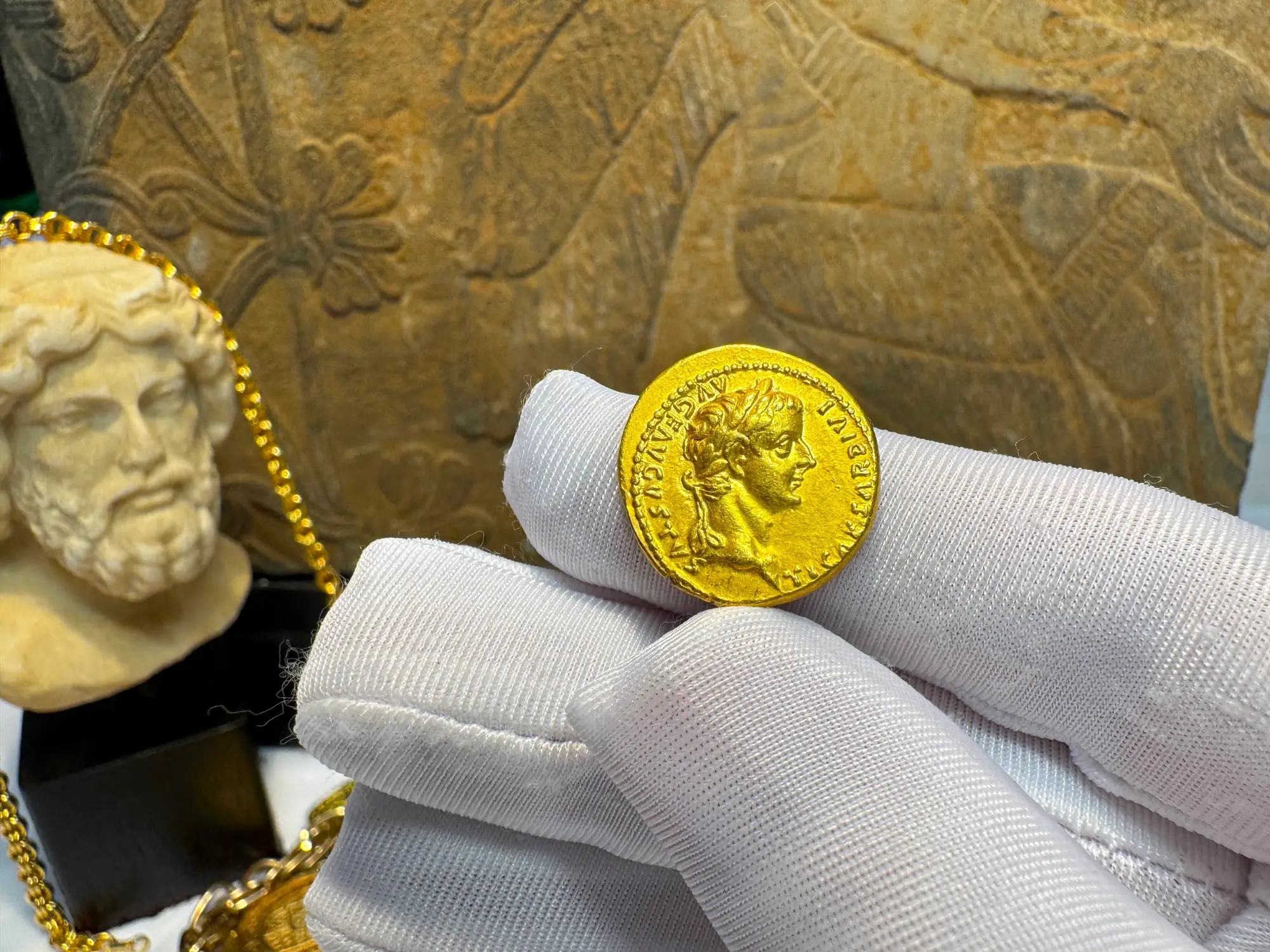 Roman Empire "Tiberius" 3rd of 12 Caesars NGC Ch XF 10