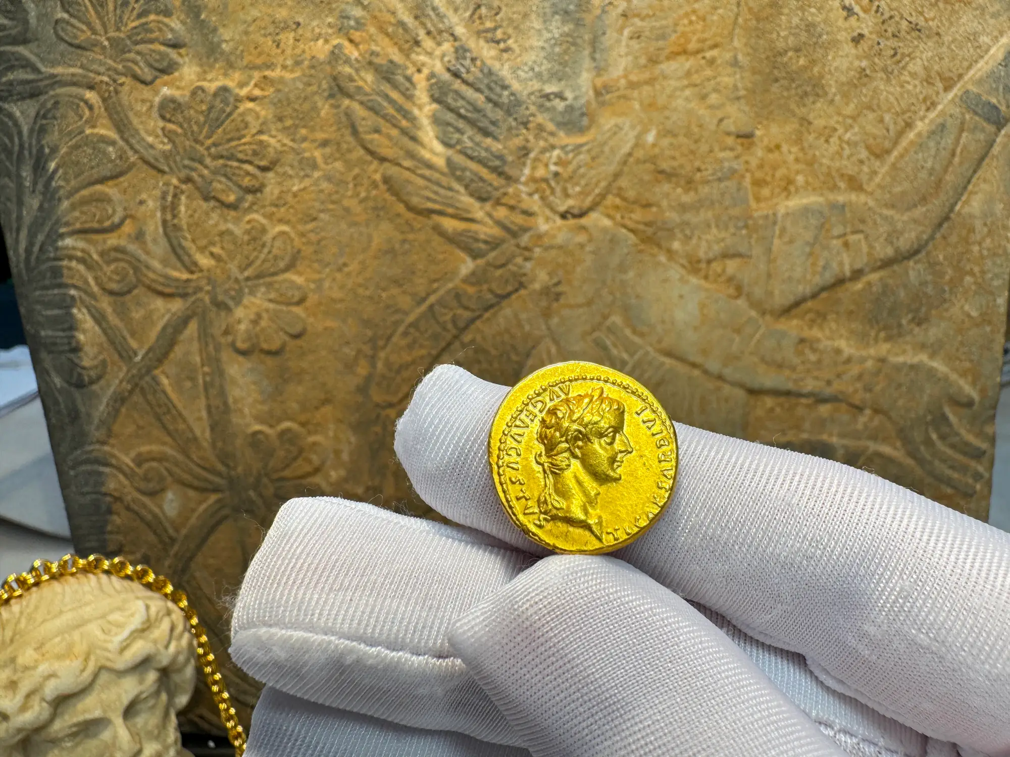 Roman Empire "Tiberius" 3rd of 12 Caesars NGC Ch XF 23