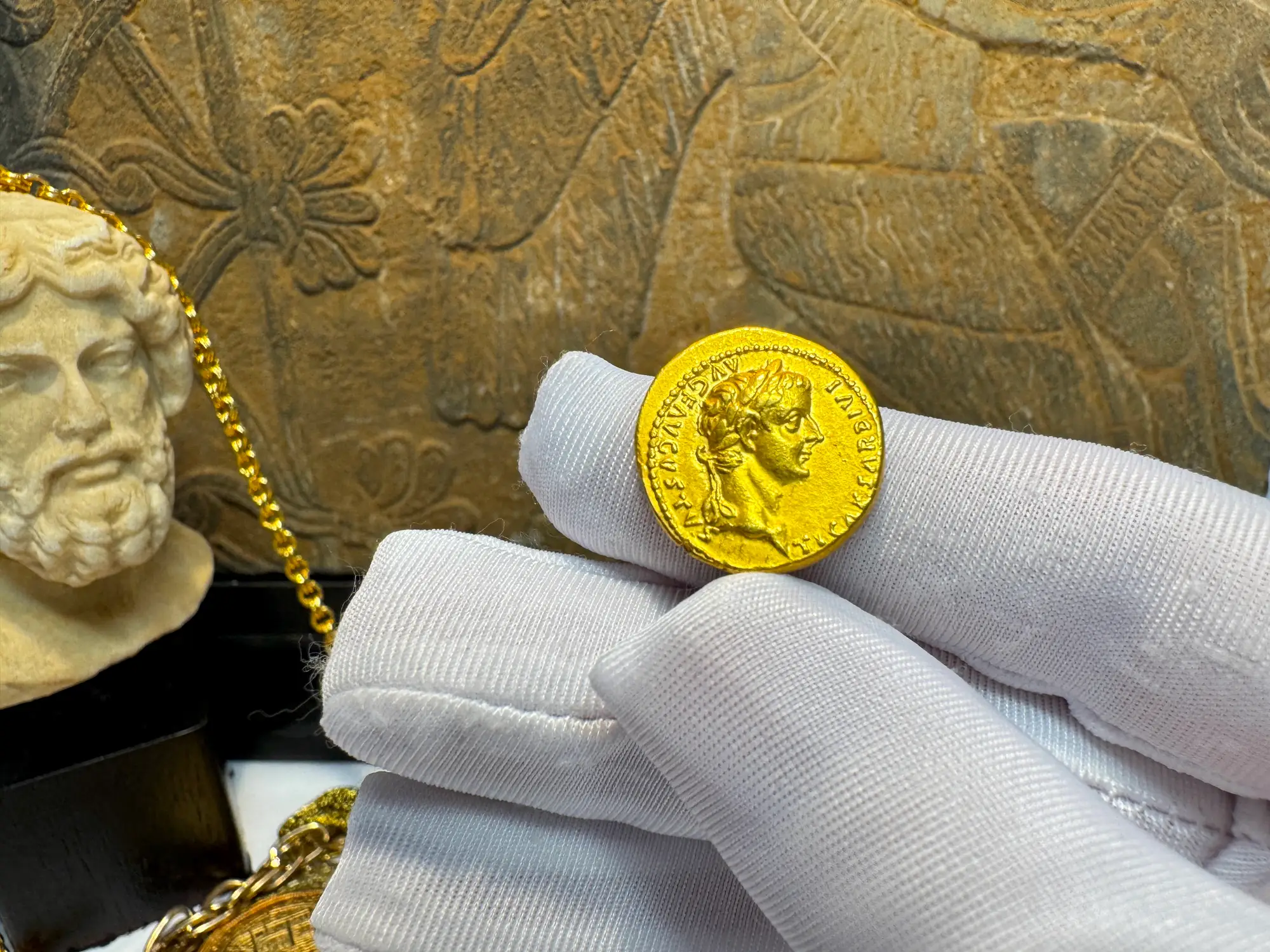 Roman Empire "Tiberius" 3rd of 12 Caesars NGC Ch XF 34