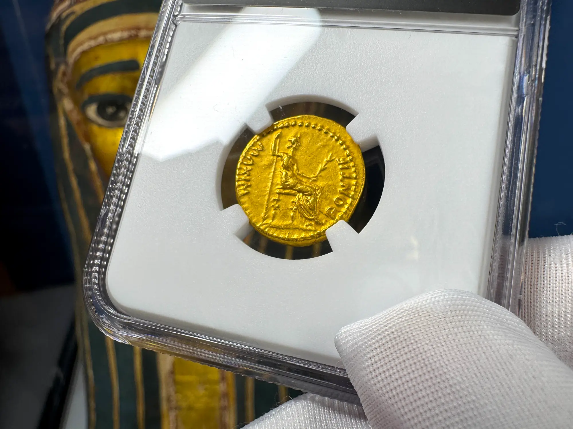 Roman Empire "Tiberius" 3rd of 12 Caesars NGC Ch XF 37