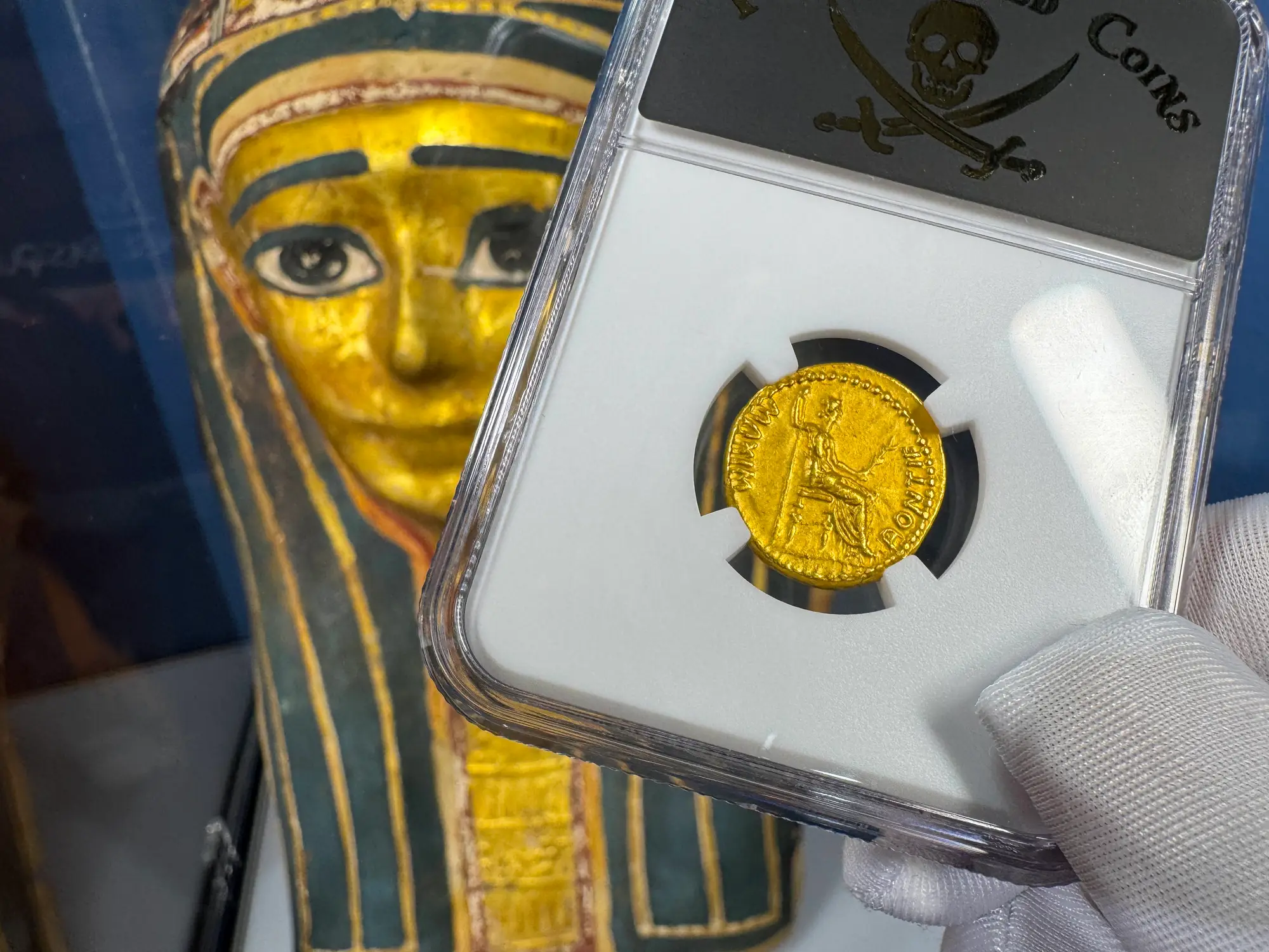 Roman Empire "Tiberius" 3rd of 12 Caesars NGC Ch XF 14