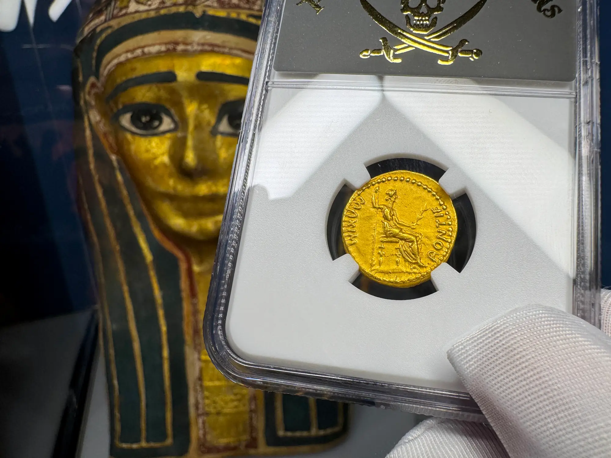 Roman Empire "Tiberius" 3rd of 12 Caesars NGC Ch XF 15